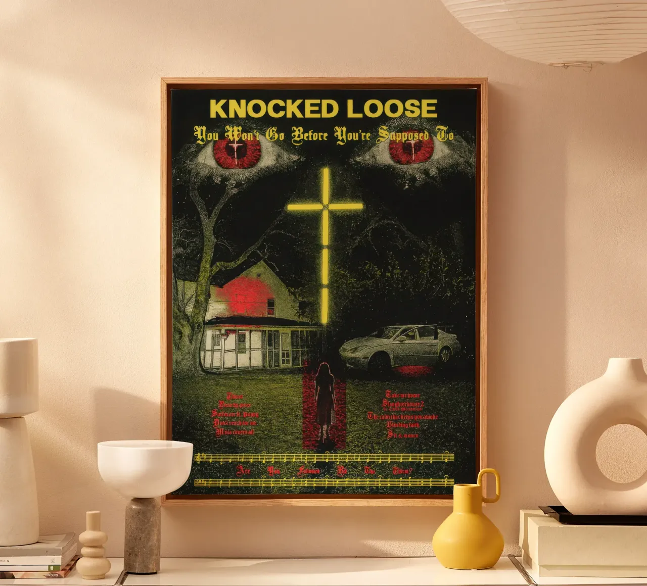 Knocked Loose Cross tela con Cornice a cassetta da Kennken