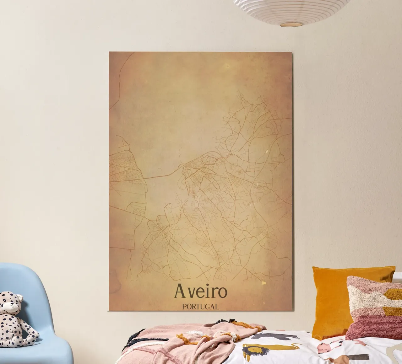 Aveiro PORTUGAL poster con telaio in plastica da WorldPrint