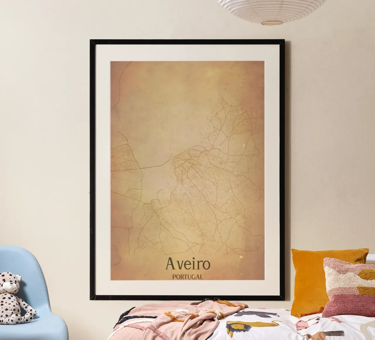 Aveiro PORTUGAL poster con telaio in plastica da WorldPrint