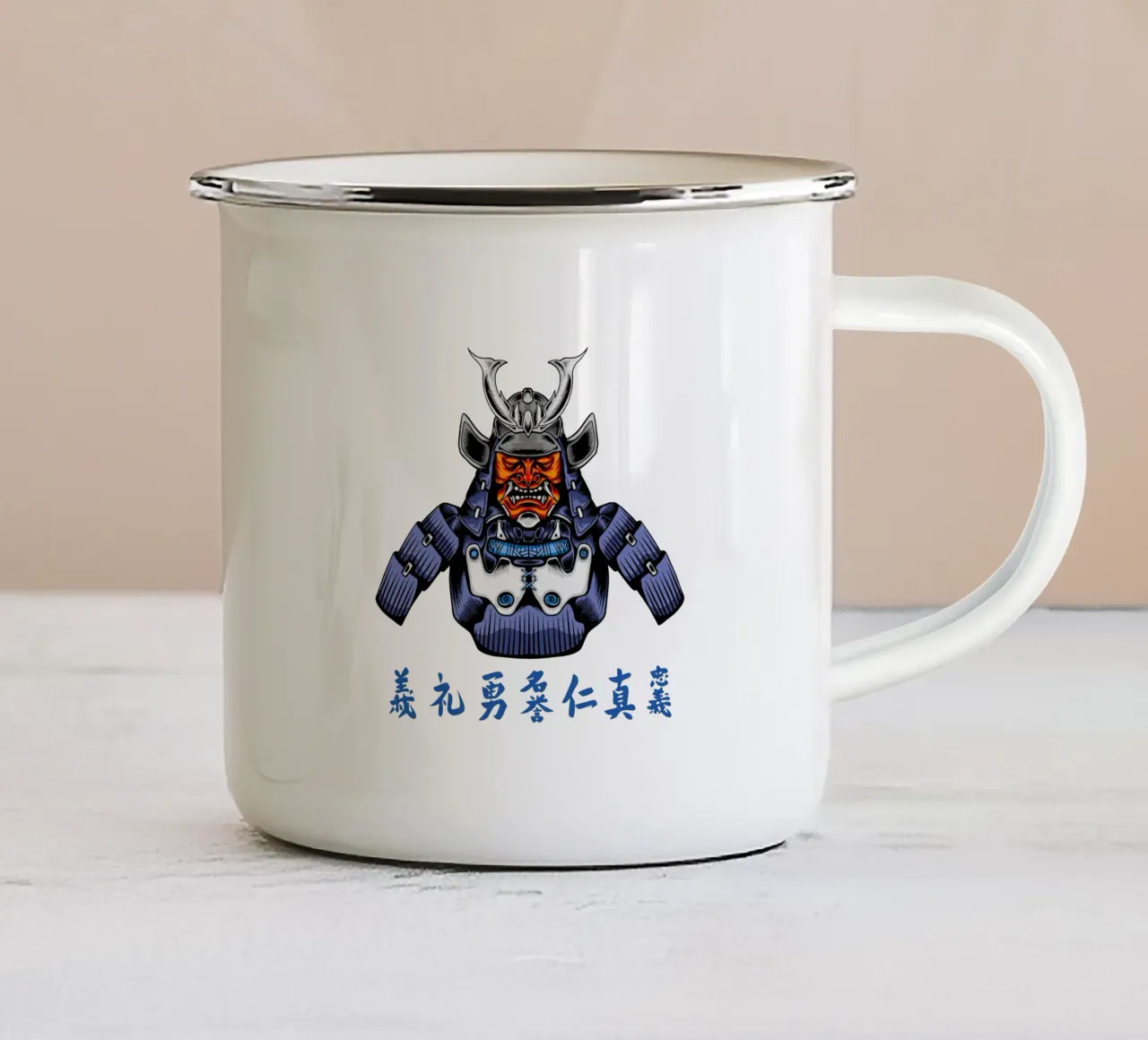 japanese samurai cassock tazza in smalto da roosses
