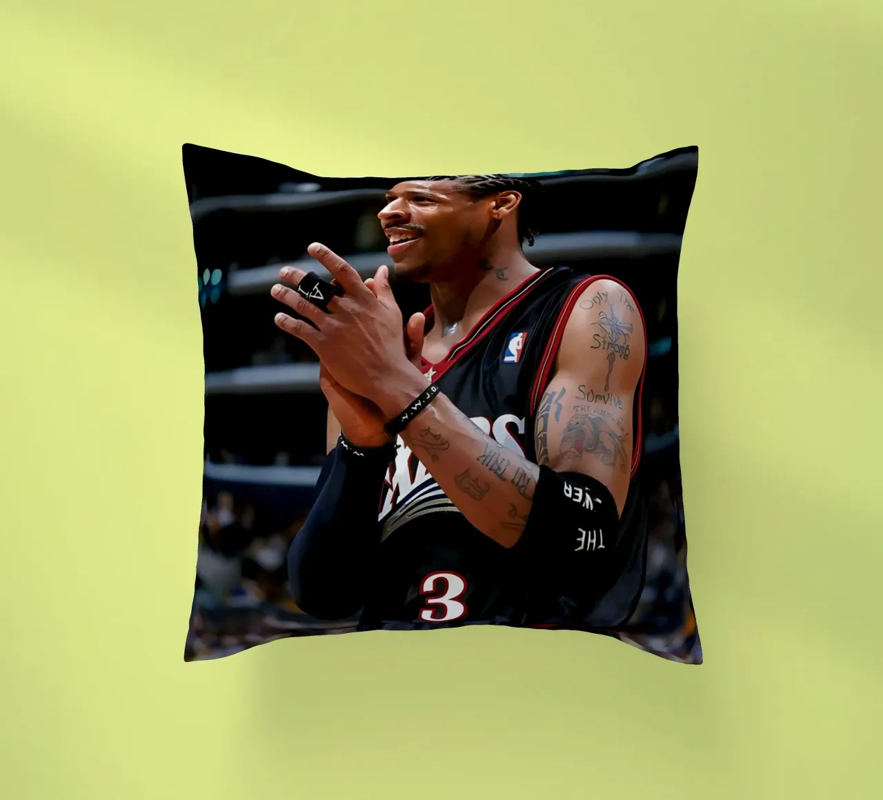 Allen Iverson cuscino da Low poly art