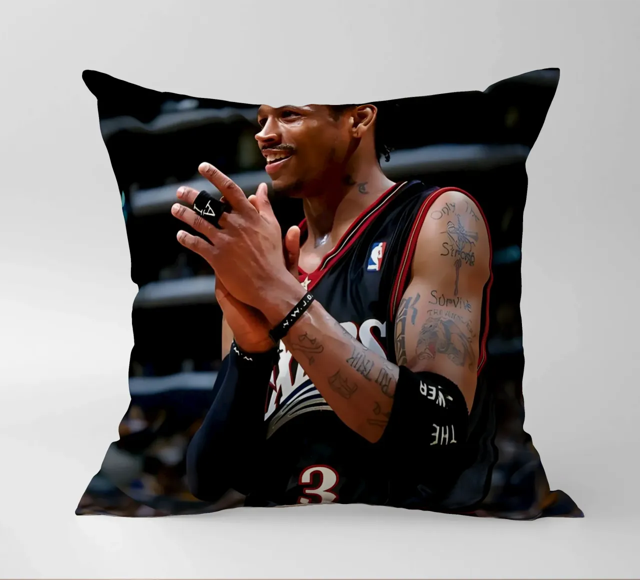 Allen Iverson cuscino da Low poly art