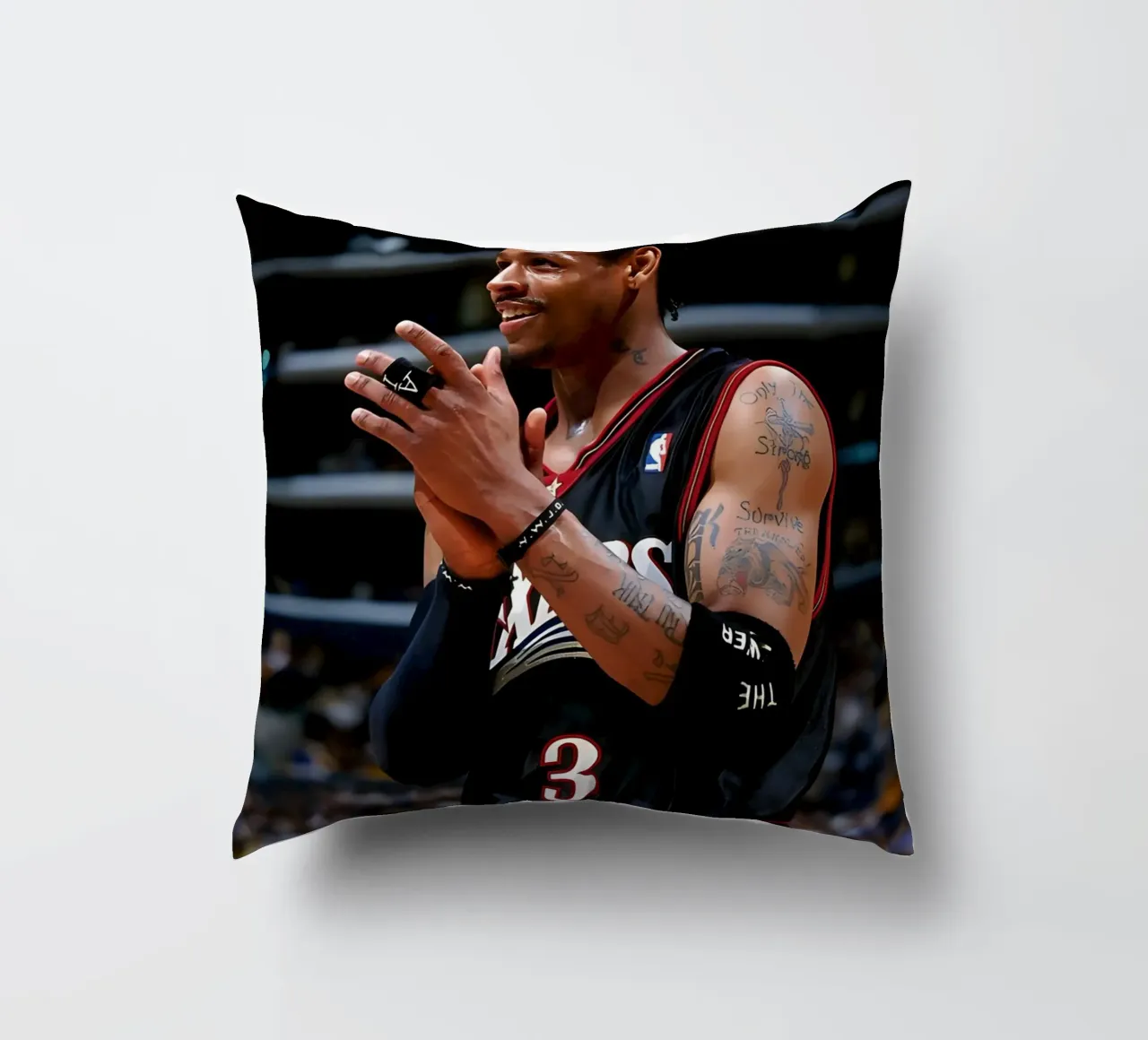 Allen Iverson cuscino da Low poly art