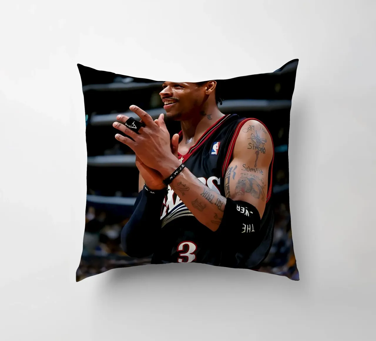 Allen Iverson cuscino da Low poly art