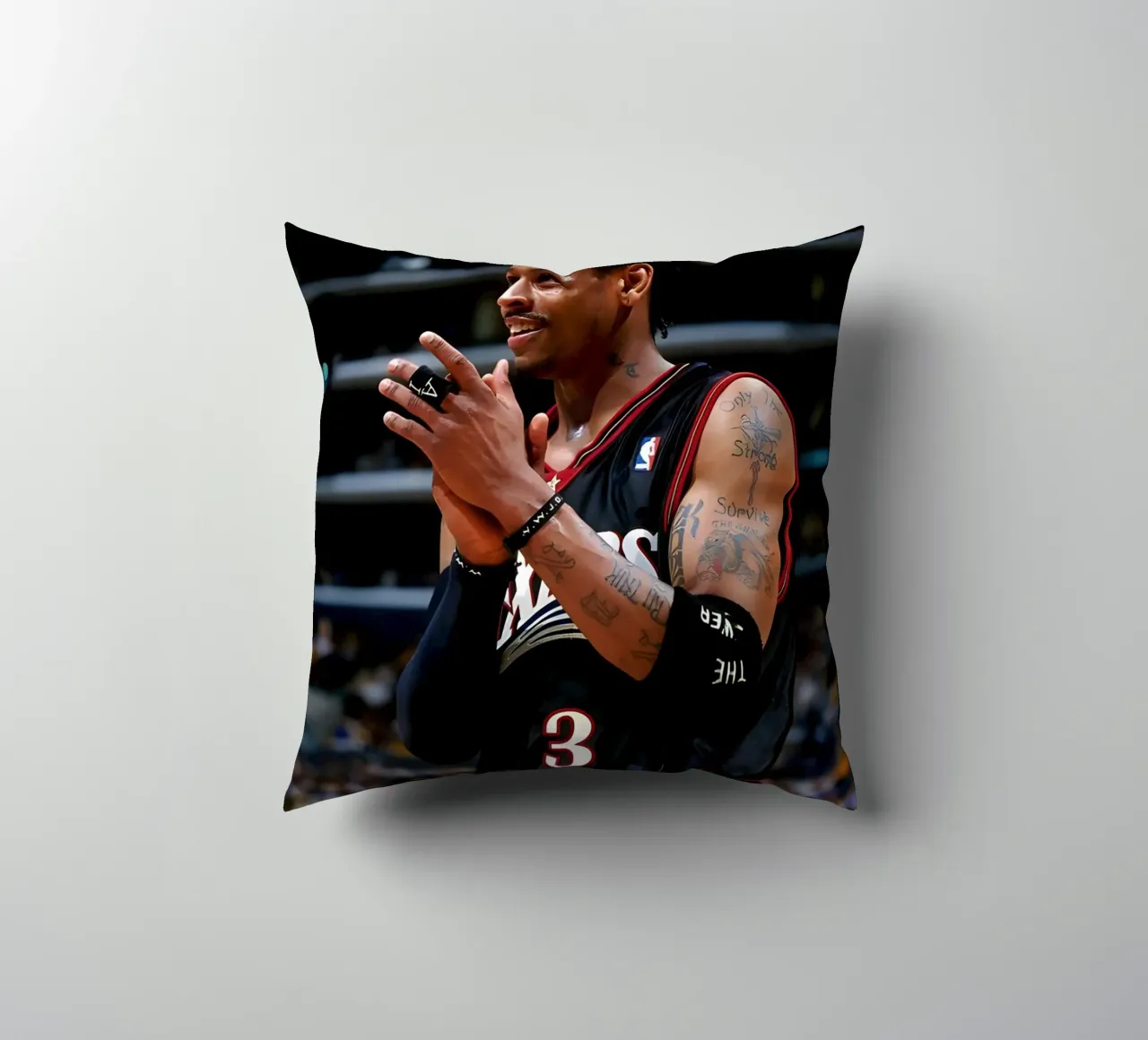 Allen Iverson cuscino da Low poly art