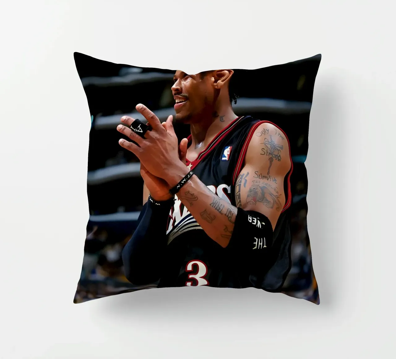 Allen Iverson cuscino da Low poly art