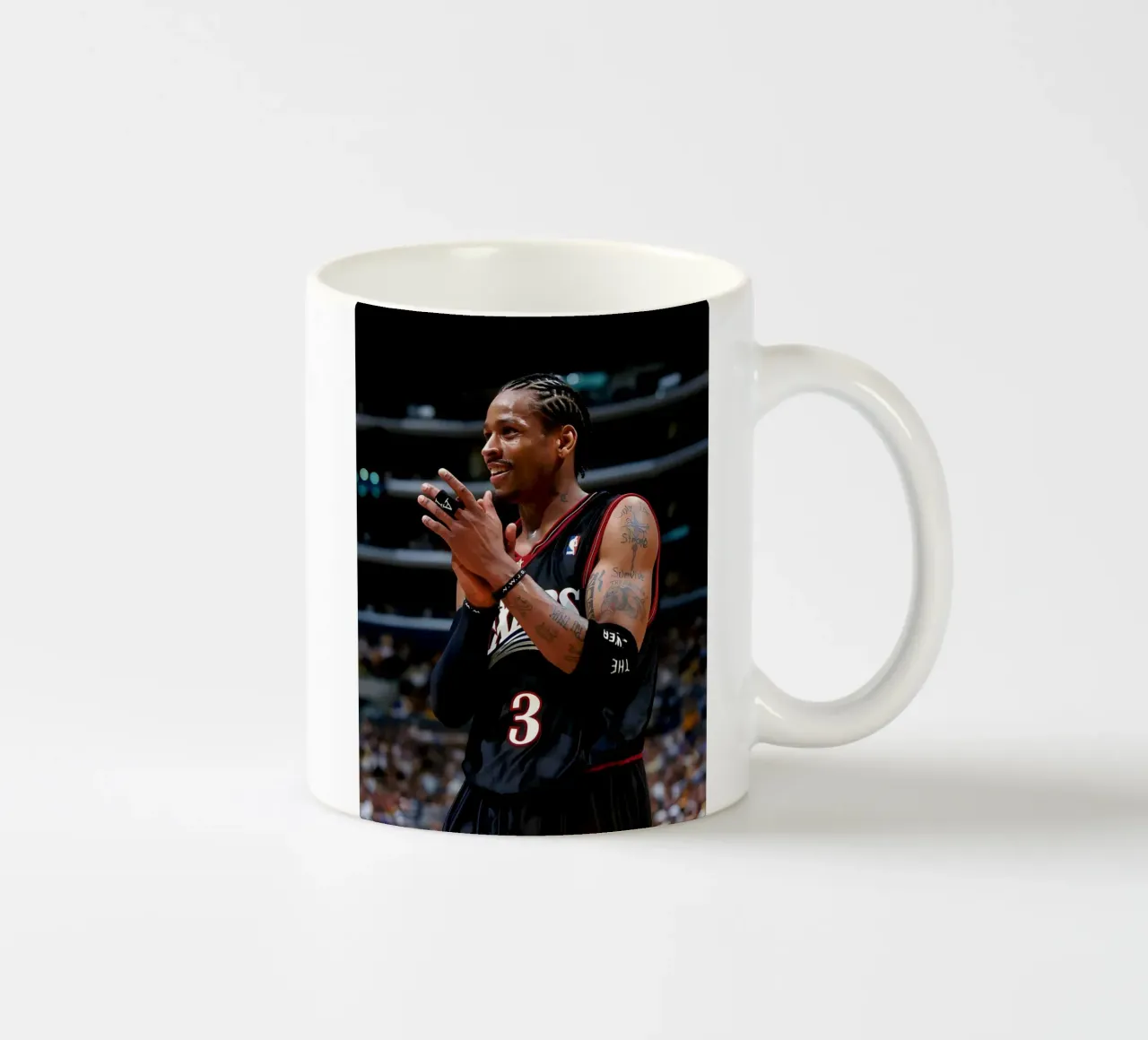 Allen Iverson tazza in ceramica da Low poly art