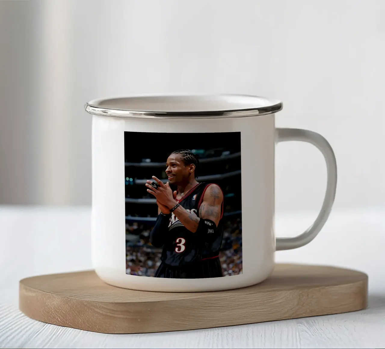 Allen Iverson tazza in smalto da Low poly art