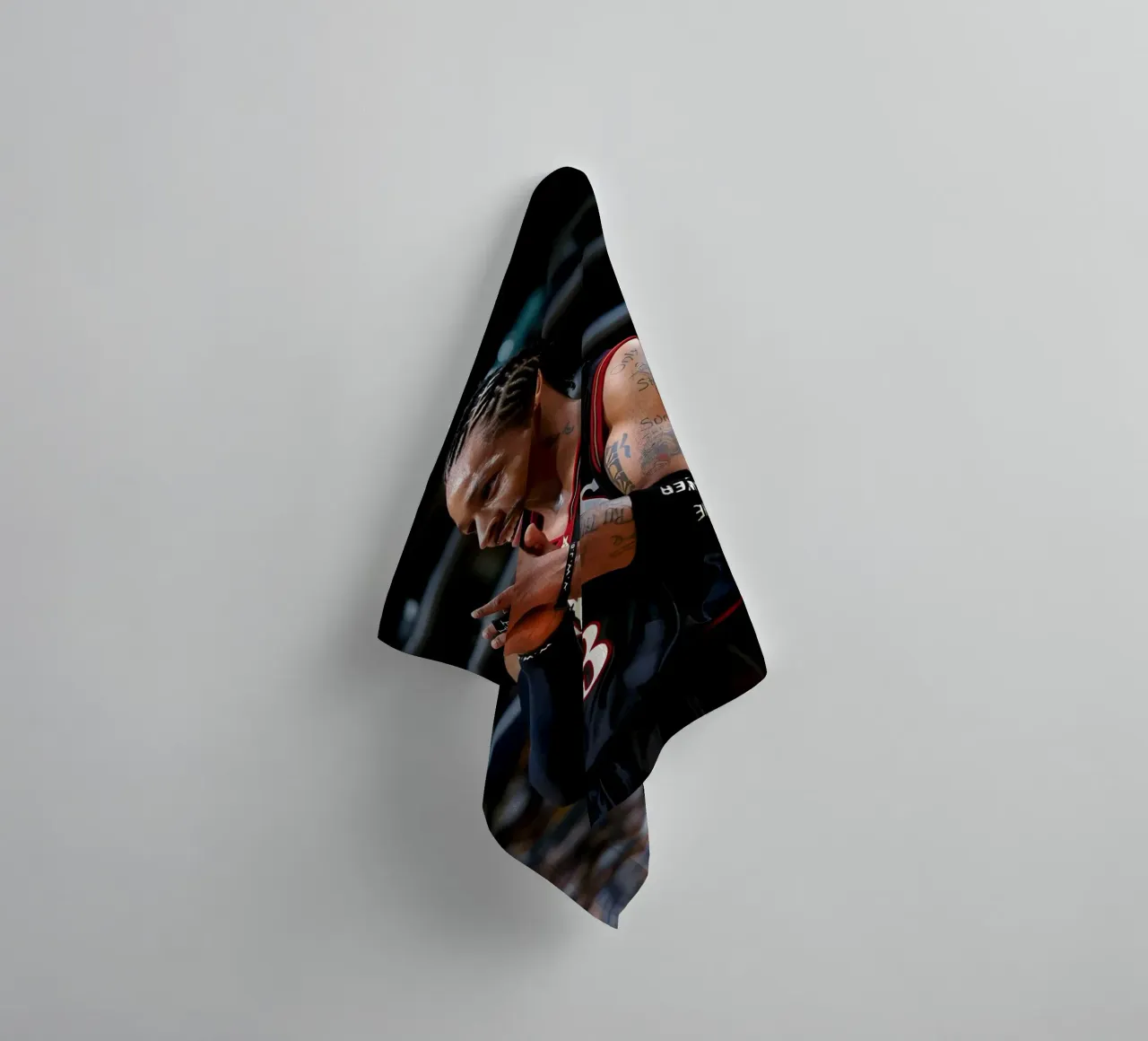 Allen Iverson asciugamano da bagno da Low poly art