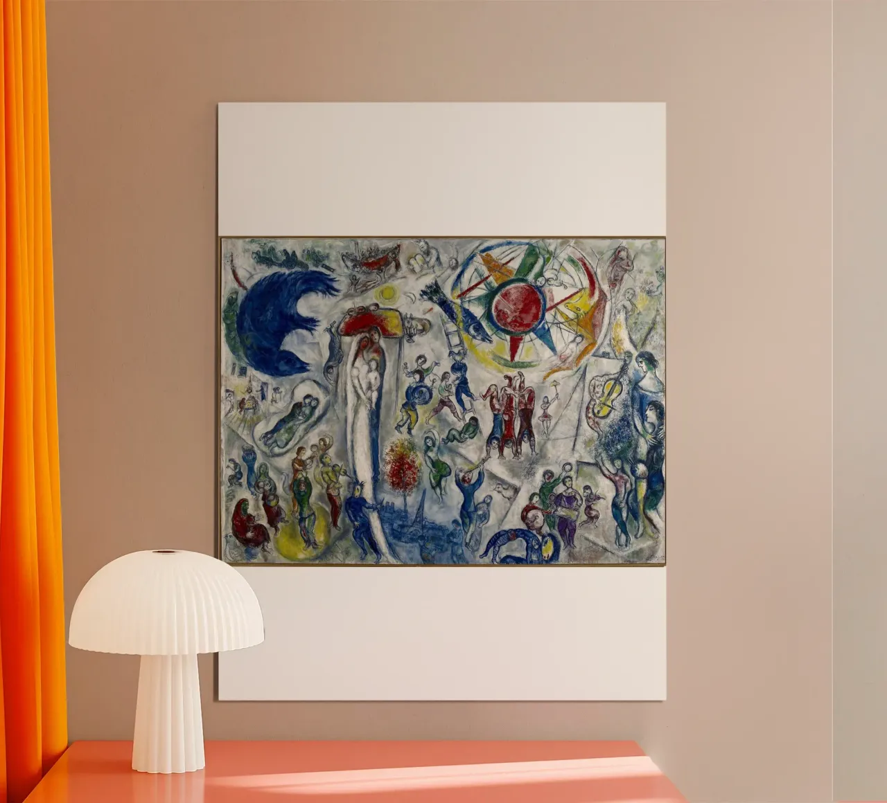 Vita Marc Chargall poster con telaio in alluminio da Cindy Cronin