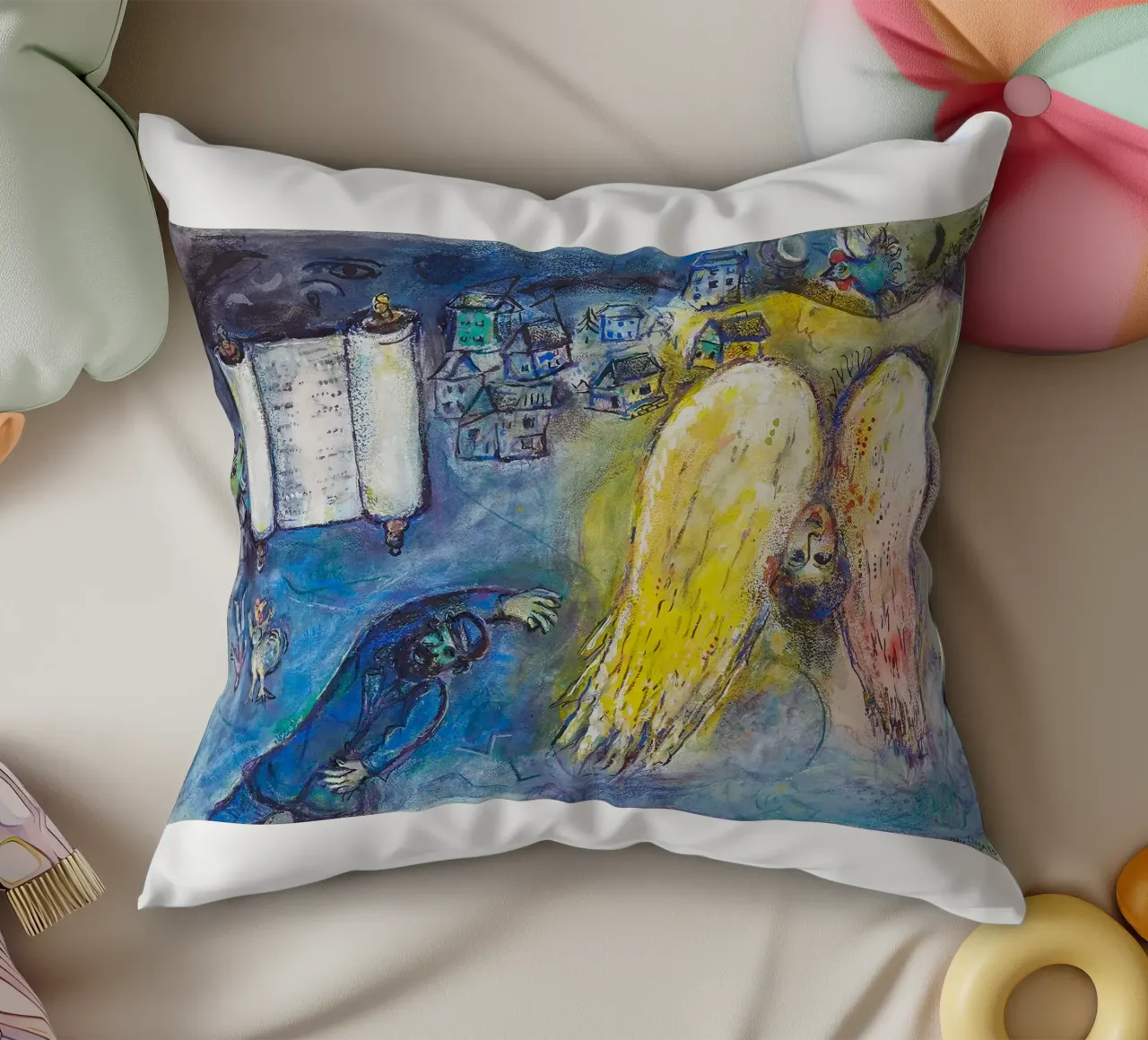 Marc Chagall - La Torah cuscino da Cindy Cronin