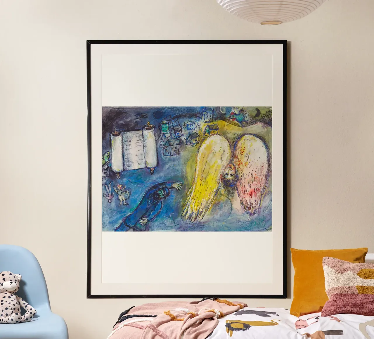 Marc Chagall - La Torah poster con telaio in plastica da Cindy Cronin