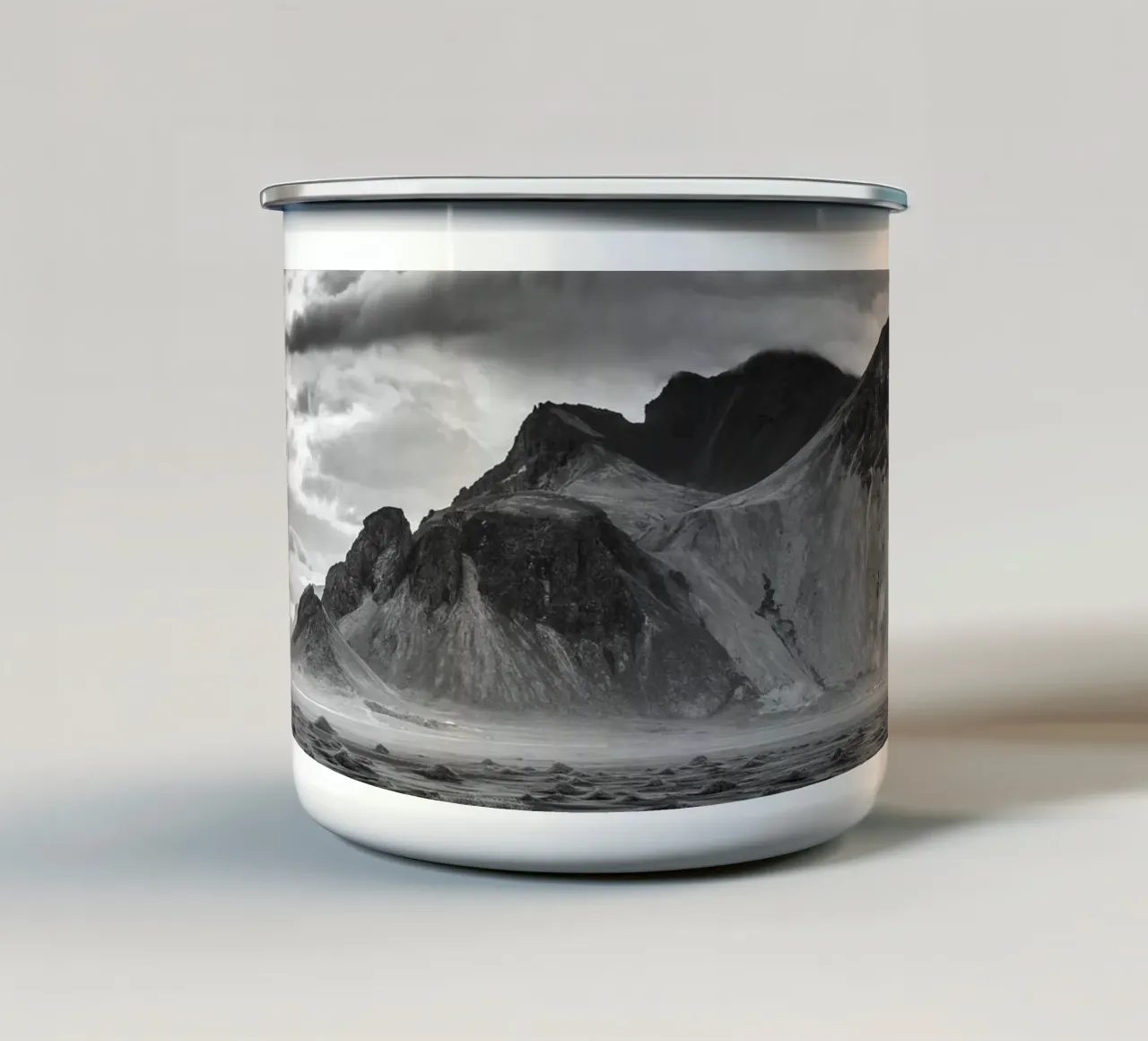 Spiaggia di Stokksnes tazza in smalto da thetraveller