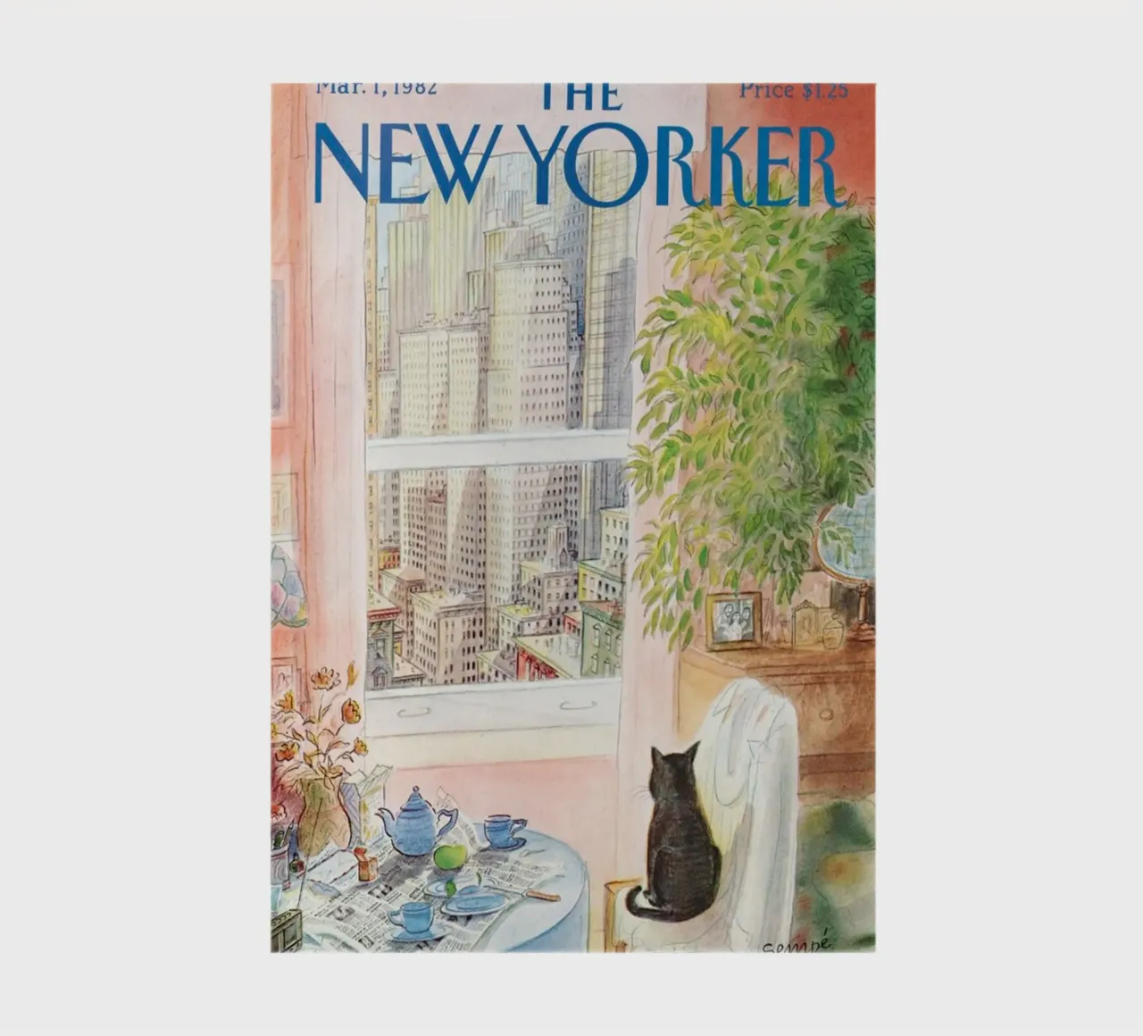 De new yorker oog in oog met de kat puzzel notitieboek van Mr.Lorenzo
