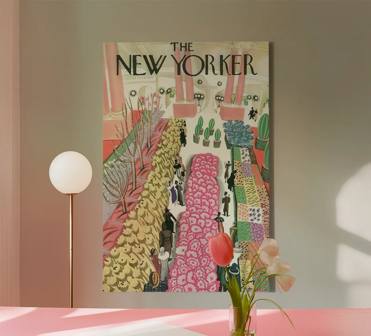 Il New Yorker 19 marzo 1932 tela con Cornice a cassetta da Mr.Lorenzo