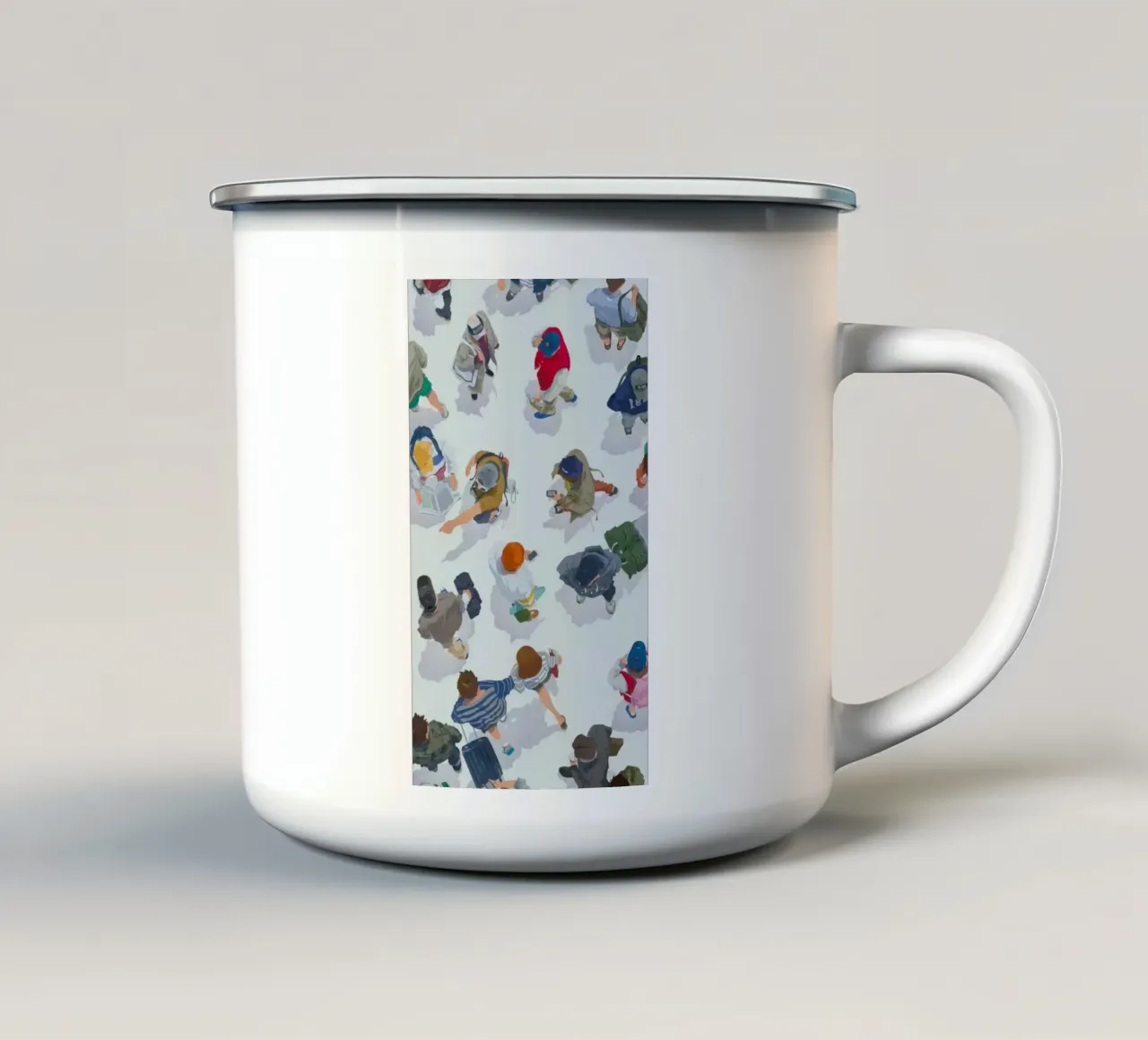 crowd tazza in smalto da carsa