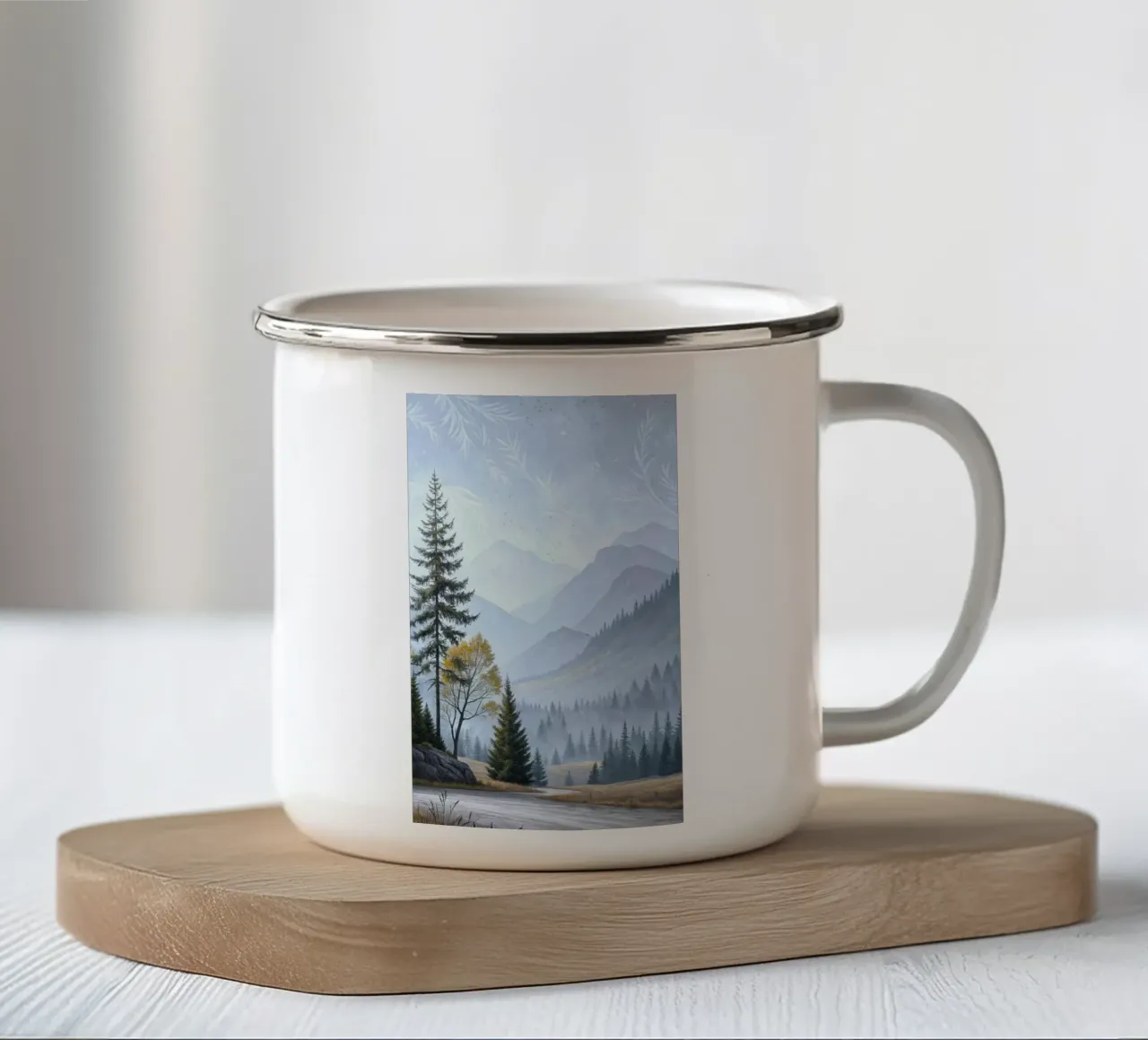 wave mountain chill tazza in smalto da carsa