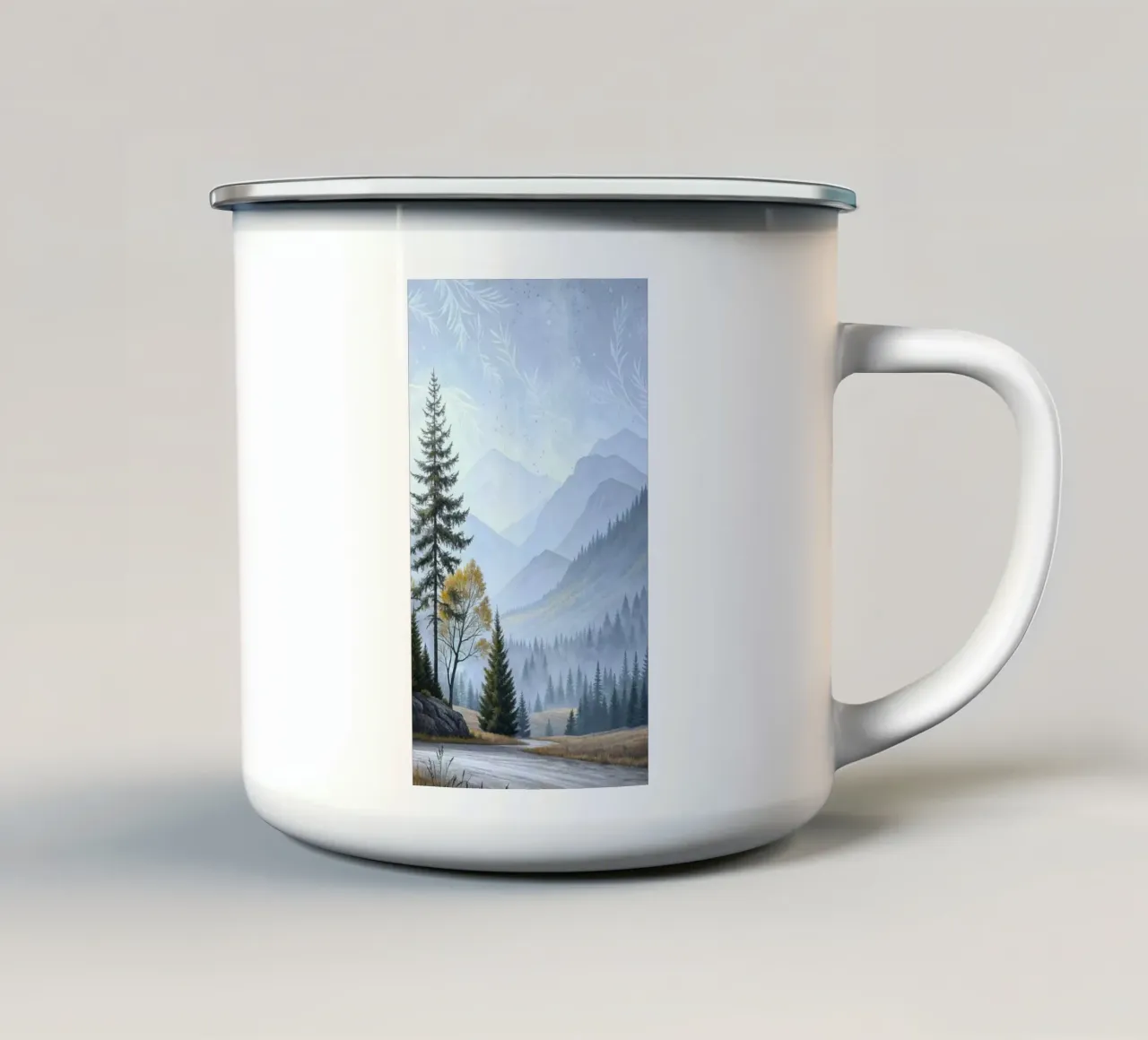 wave mountain chill tazza in smalto da carsa