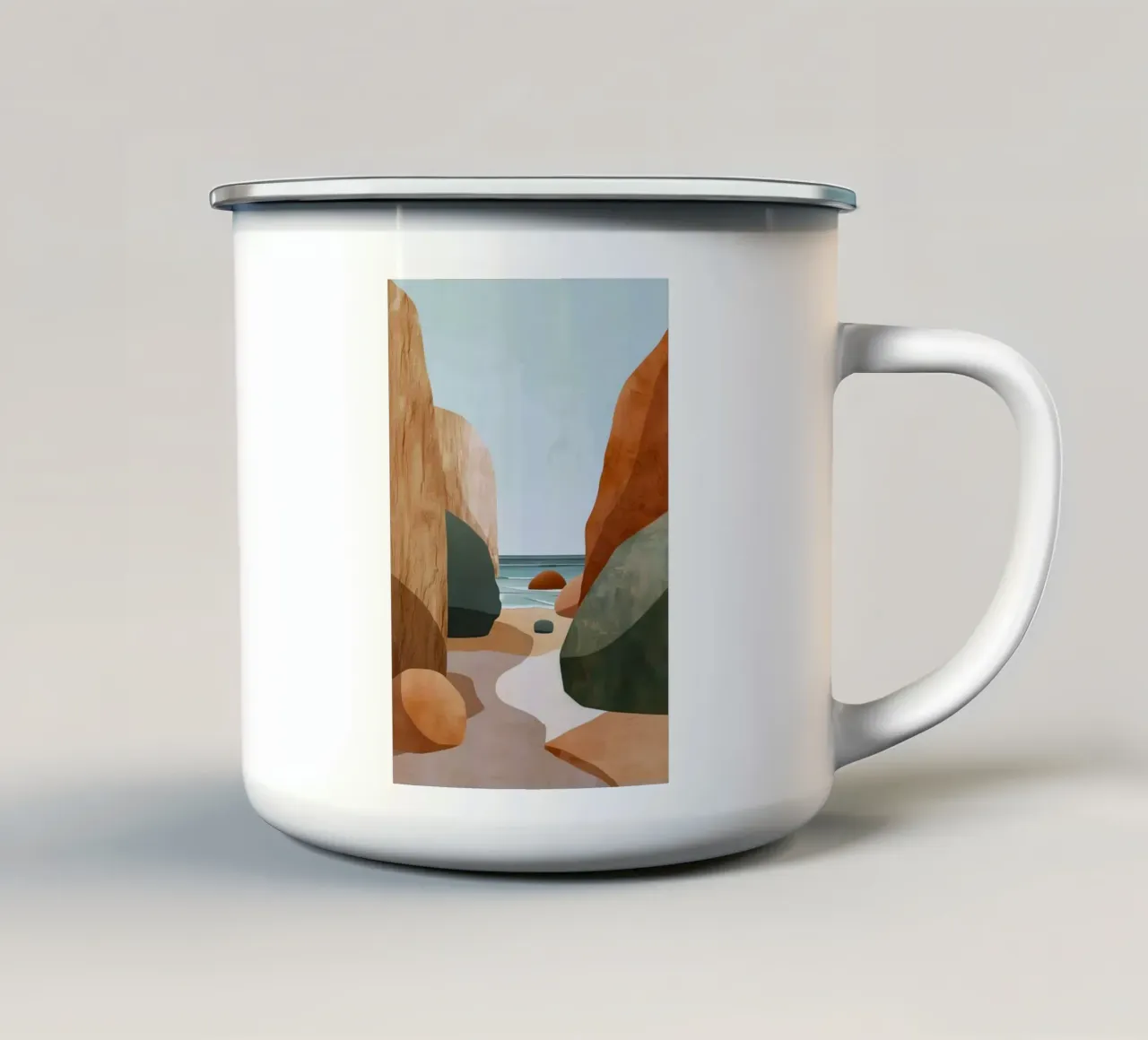 rock and beach tazza in smalto da kichin