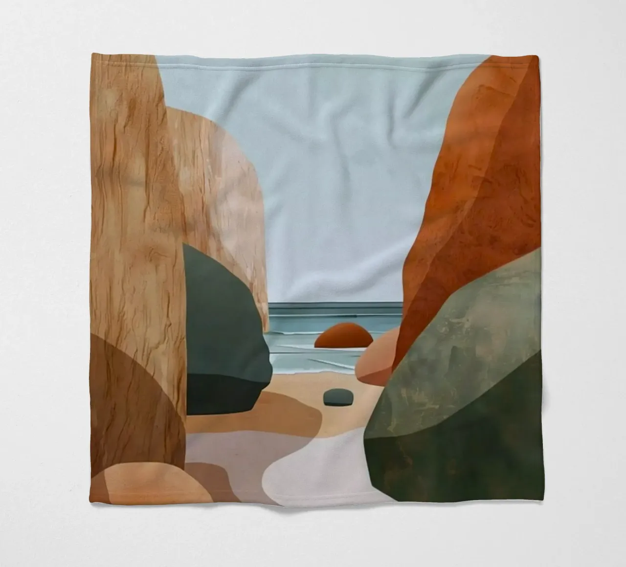 rock and beach coperta in pile da kichin