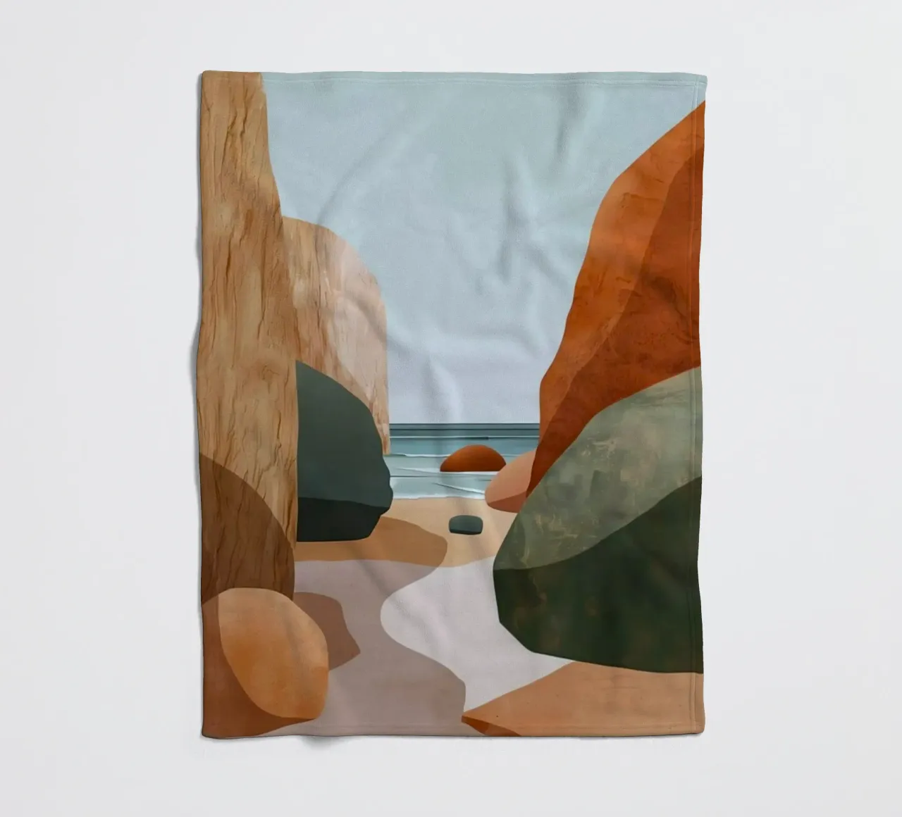 rock and beach coperta in pile da kichin