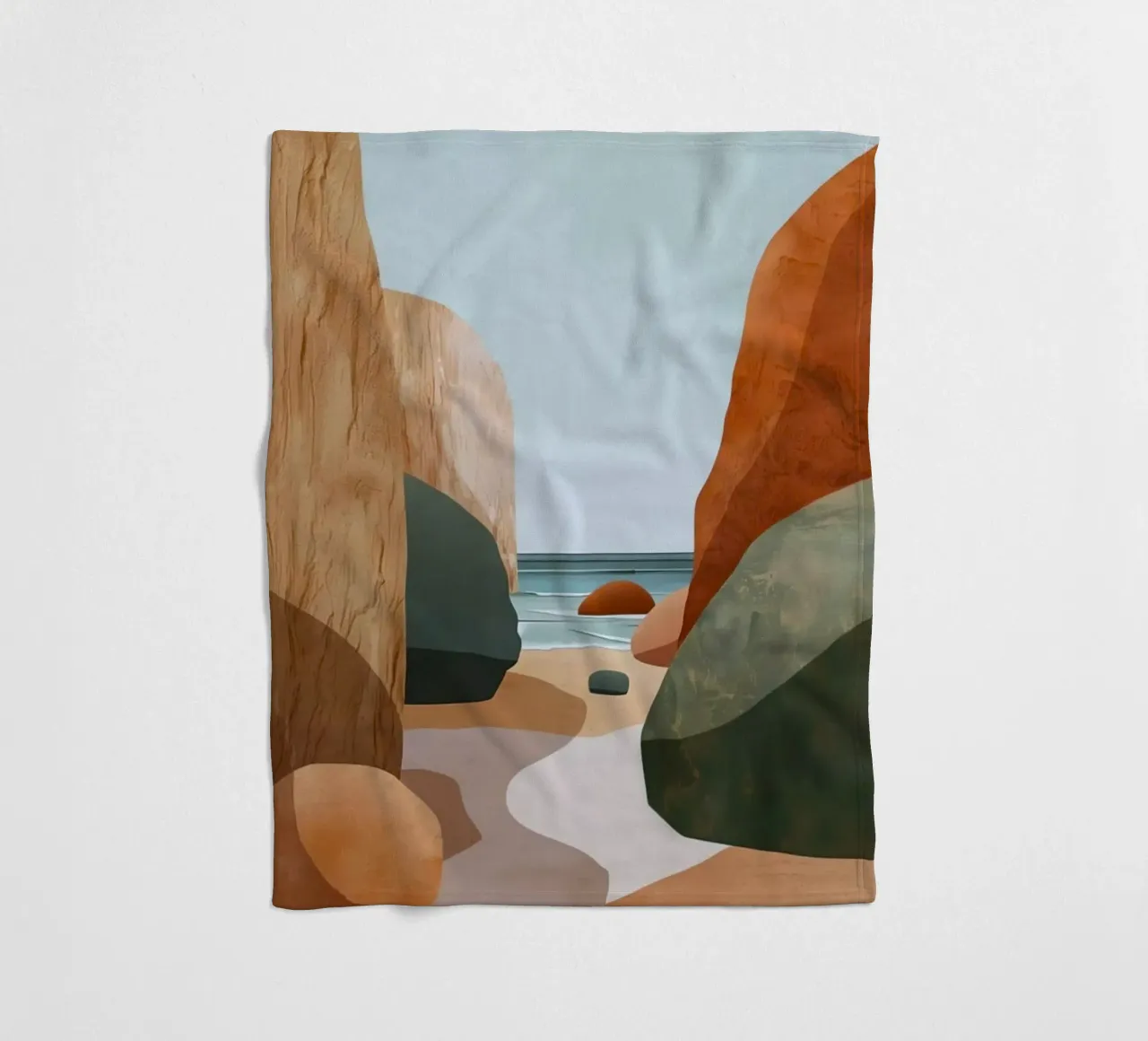 rock and beach coperta in pile da kichin