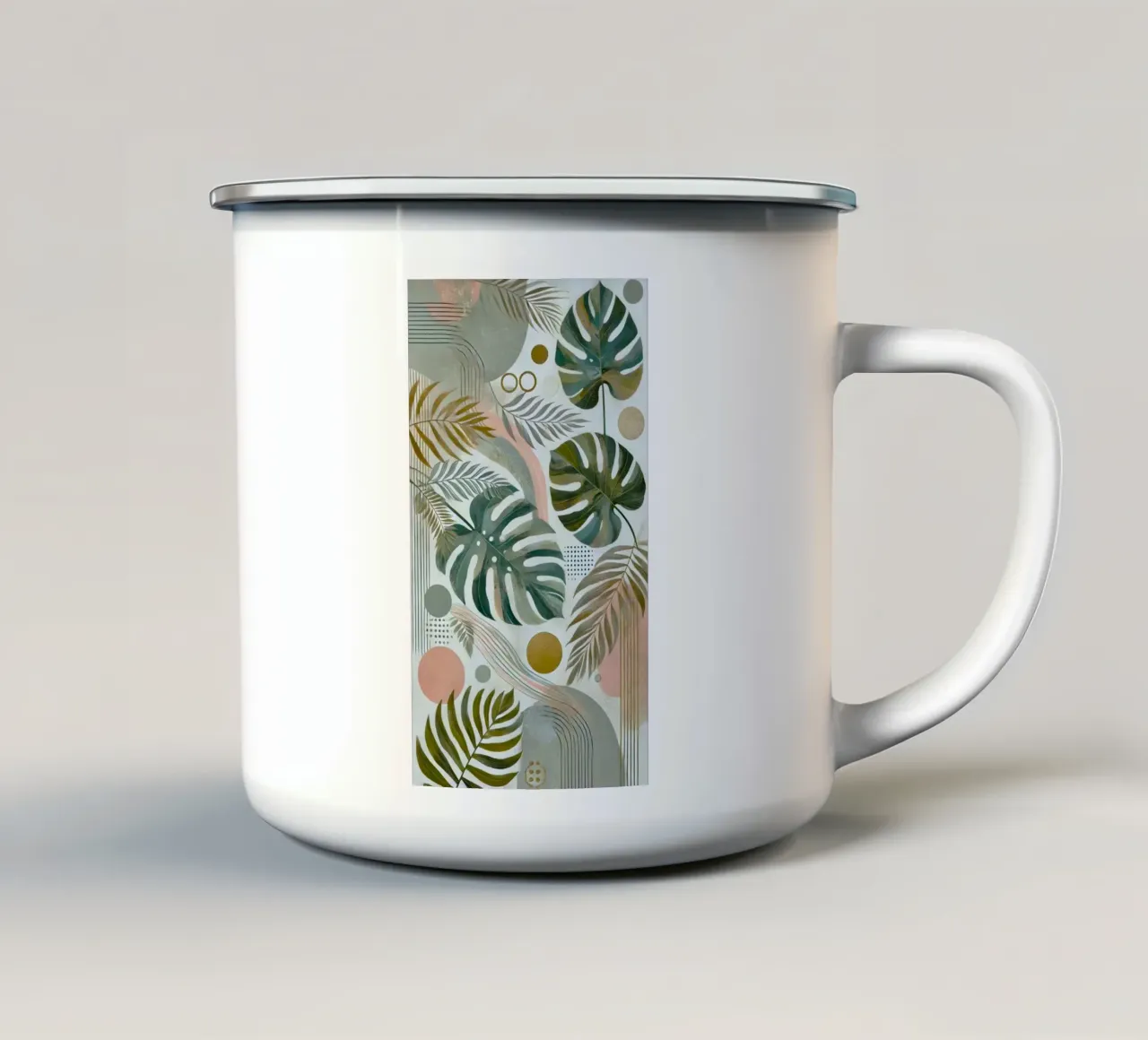the leaf and line tazza in smalto da kichin