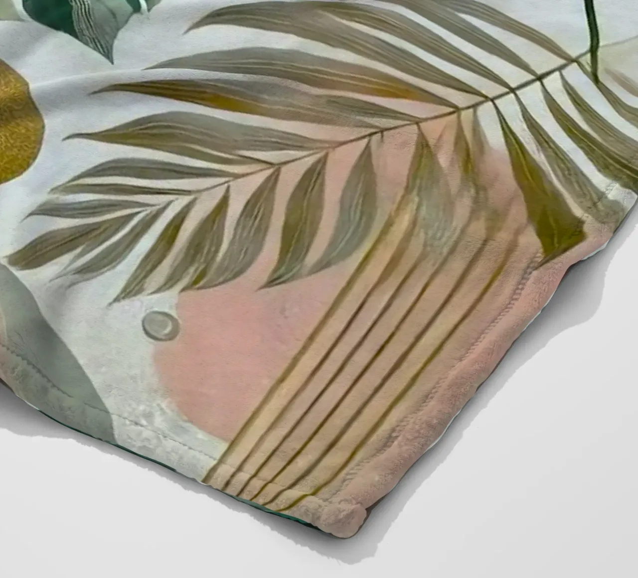 the leaf and line coperta in pile da kichin