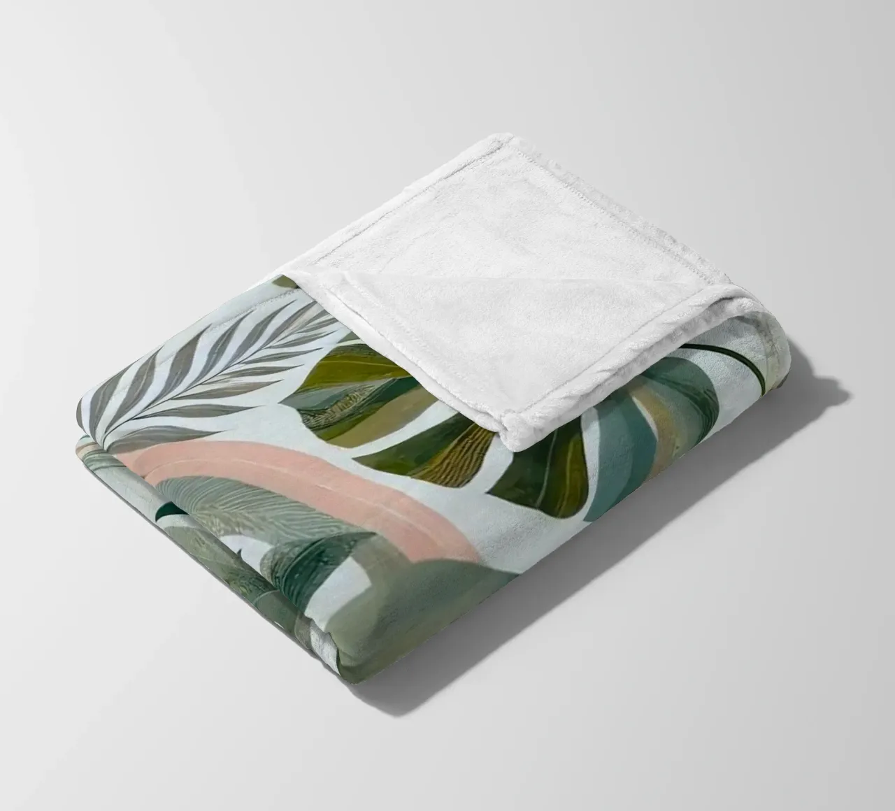 the leaf and line coperta in pile da kichin