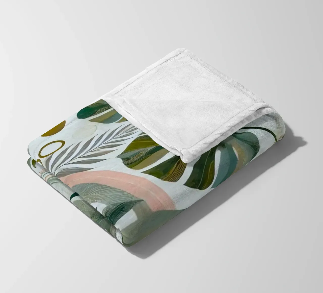 the leaf and line coperta in pile da kichin