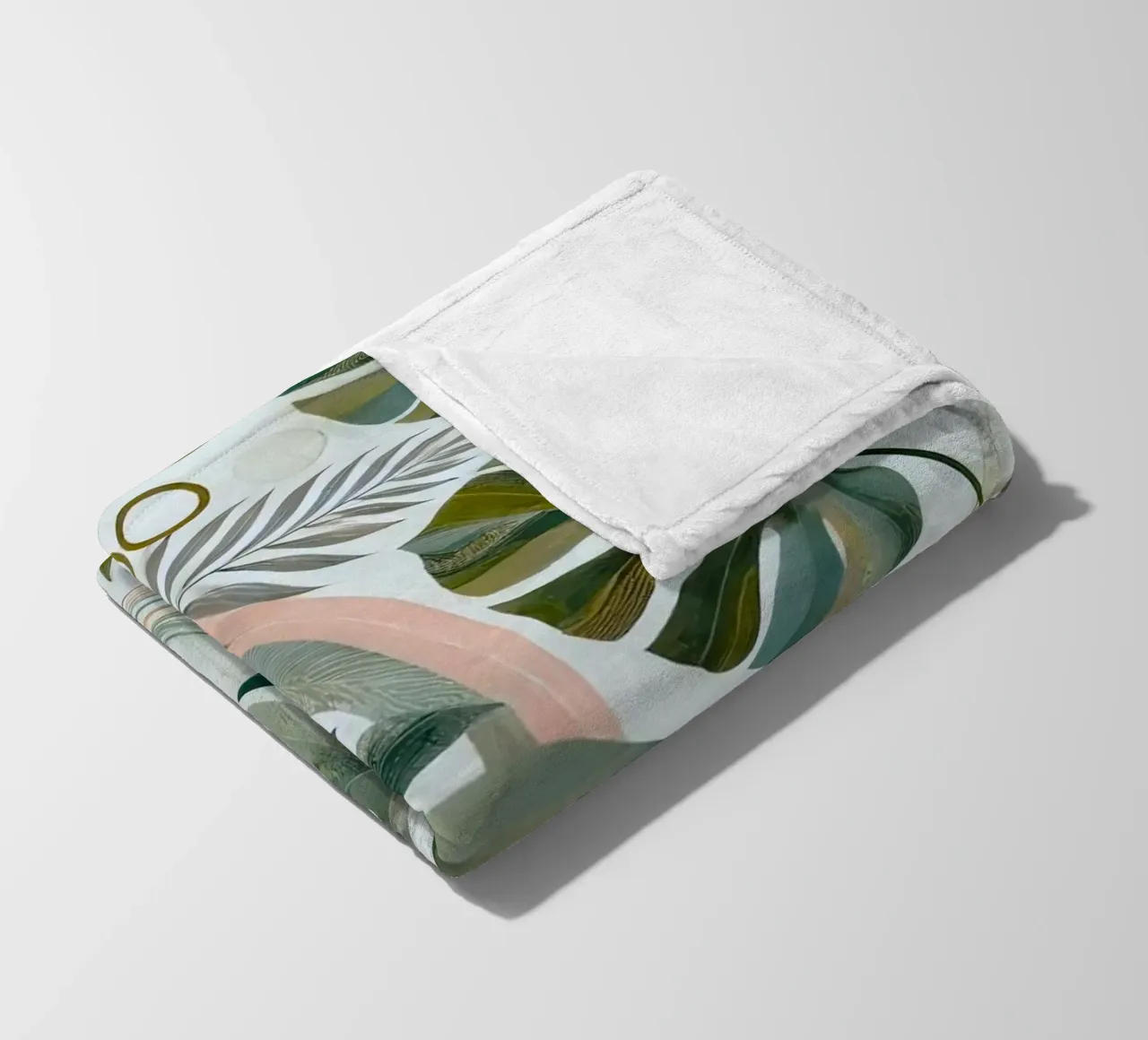 the leaf and line coperta in pile da kichin