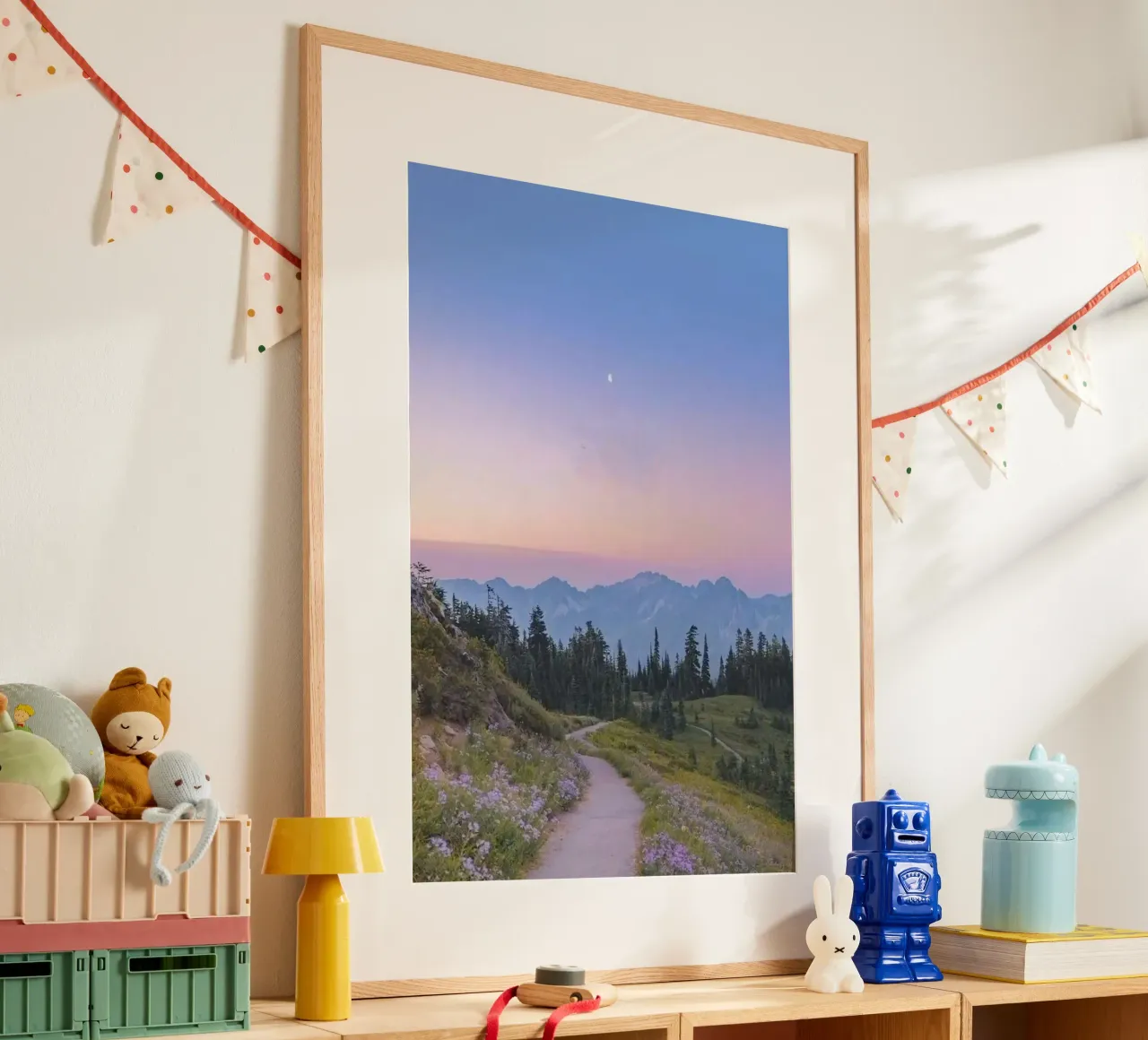 calm sunset forest poster da lifeline