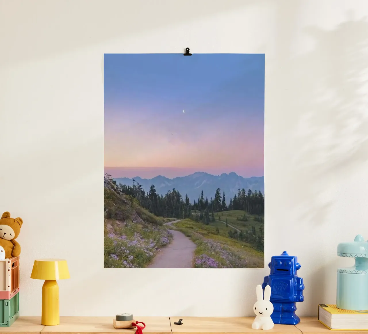 calm sunset forest poster da lifeline