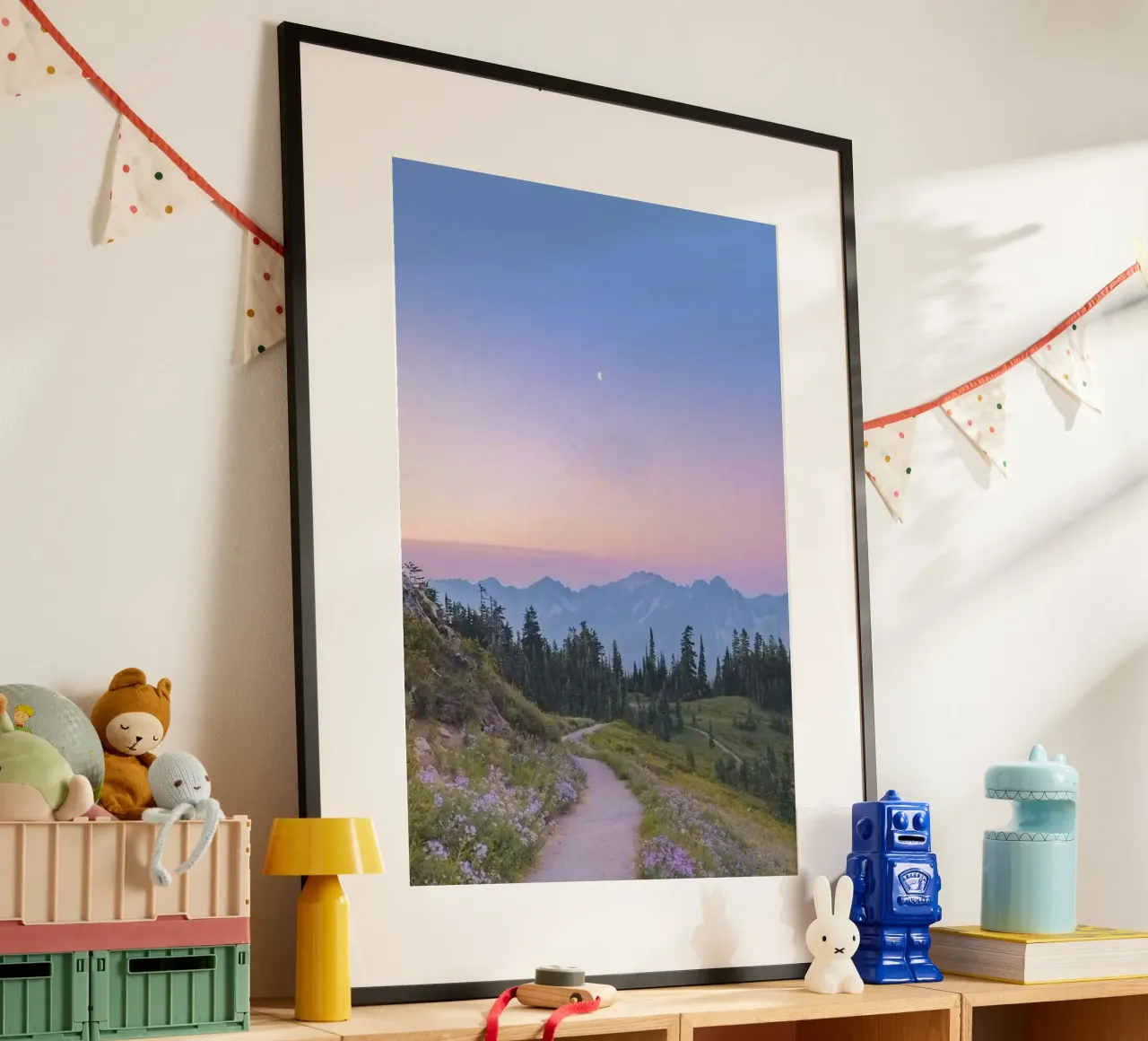 calm sunset forest poster da lifeline