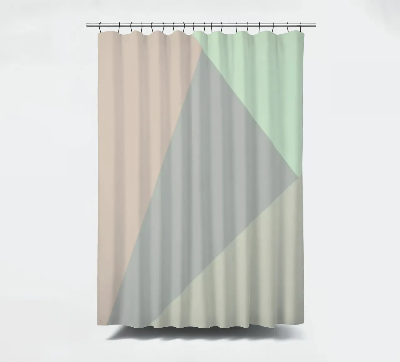 Leben/Bequemlichkeit shower curtain by XOXO Arte