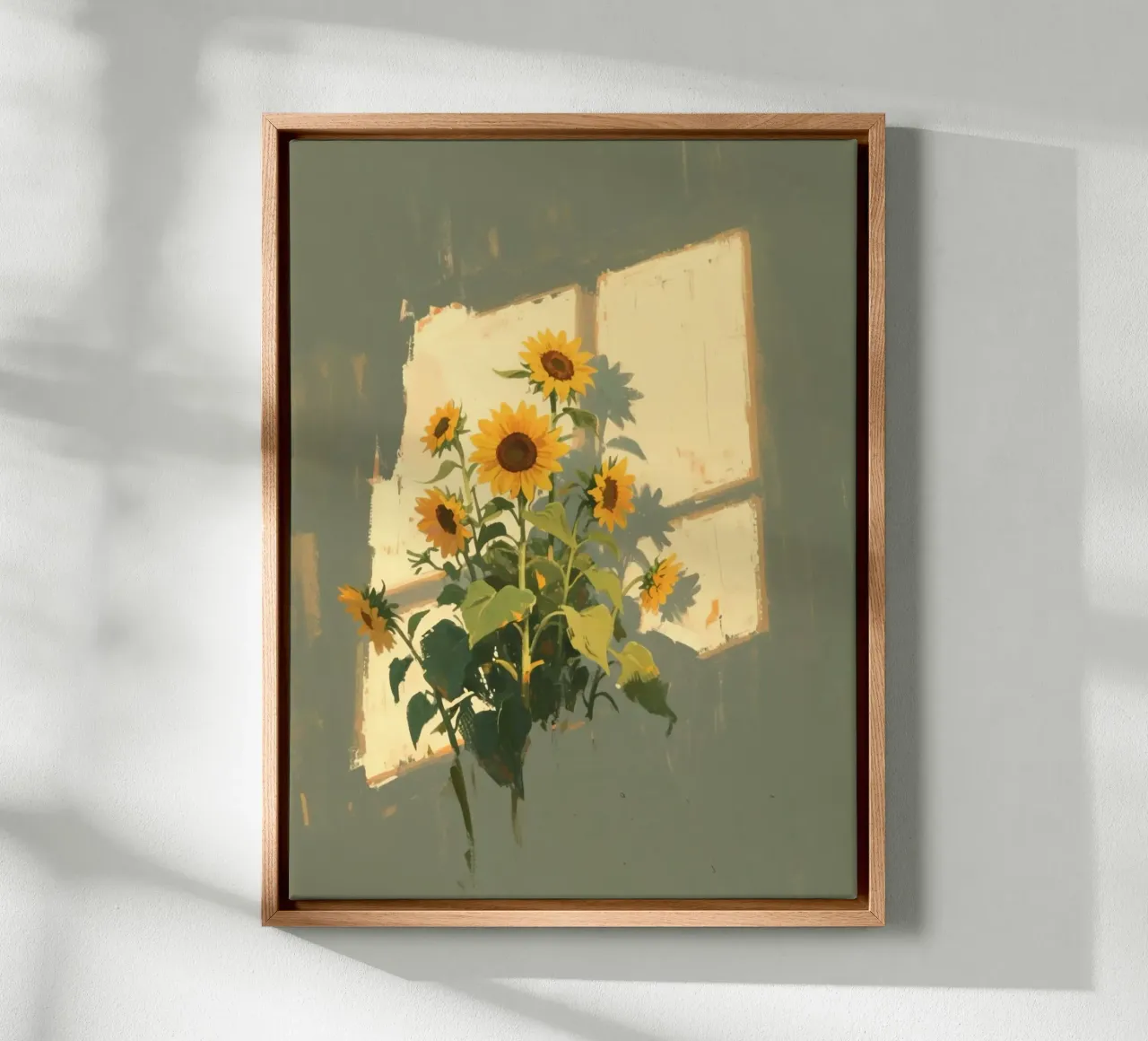 calm sunset in house tela con Cornice a cassetta da lifeline