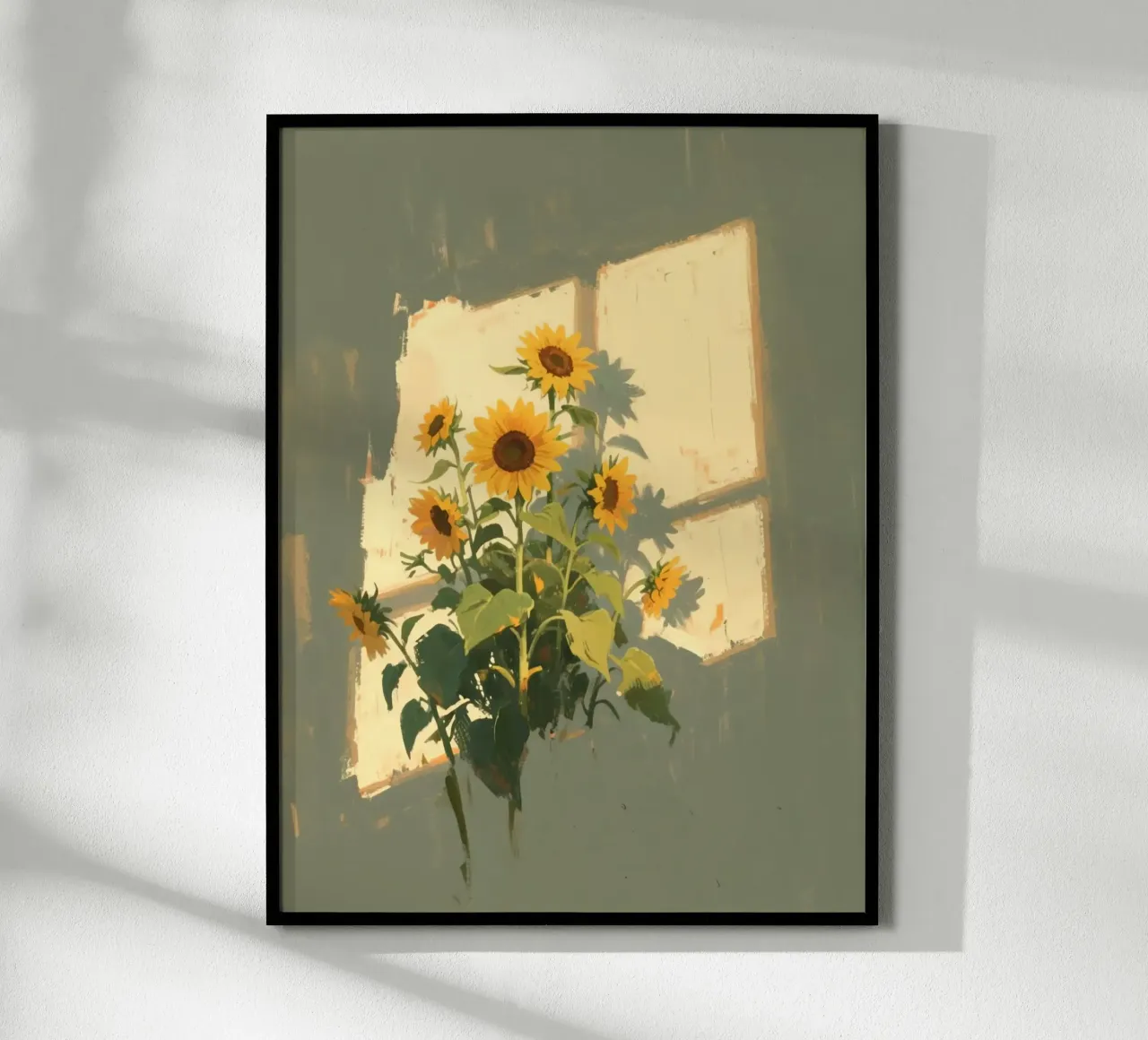 calm sunset in house poster con telaio in alluminio da lifeline