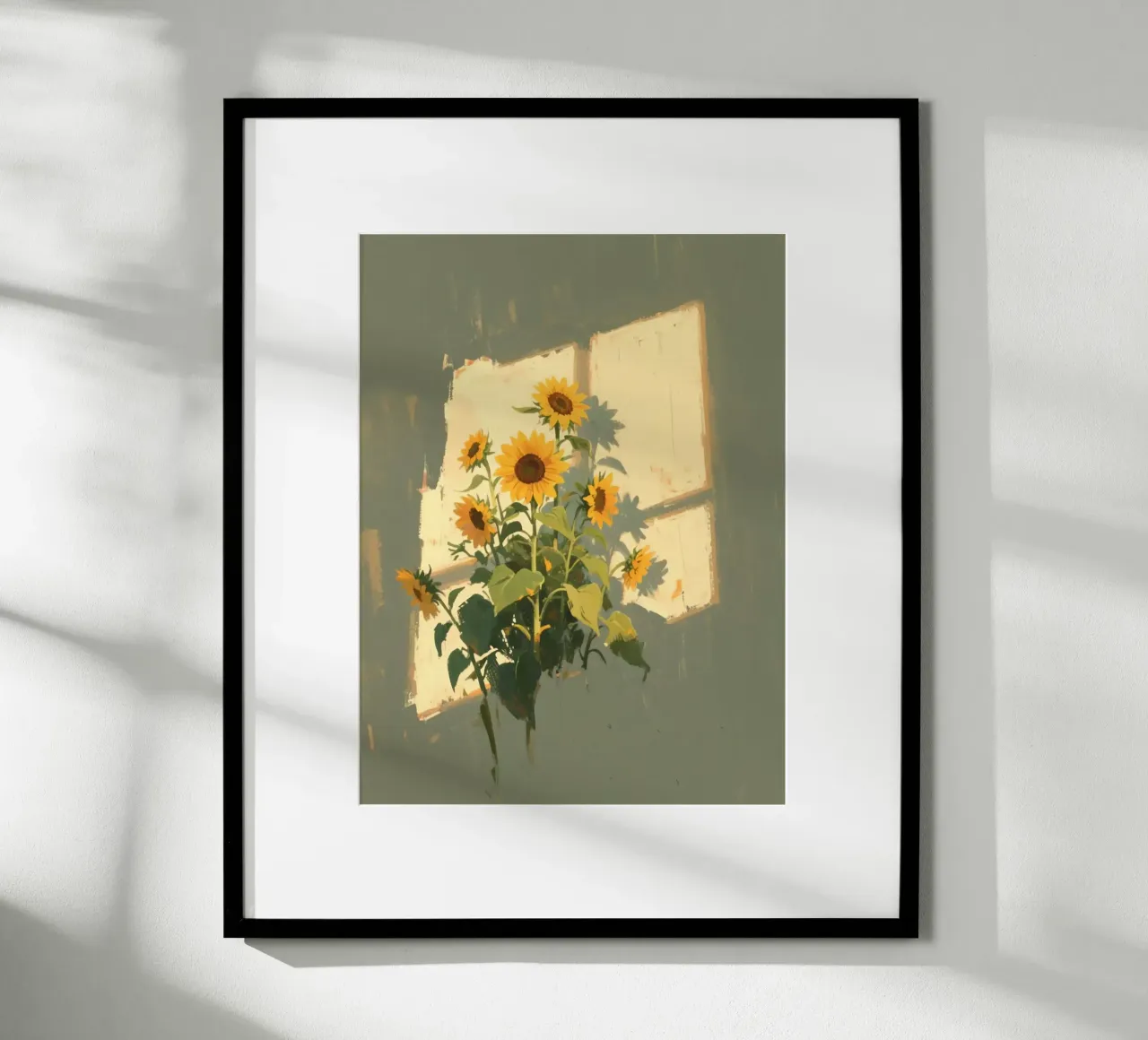 calm sunset in house poster con telaio in alluminio da lifeline