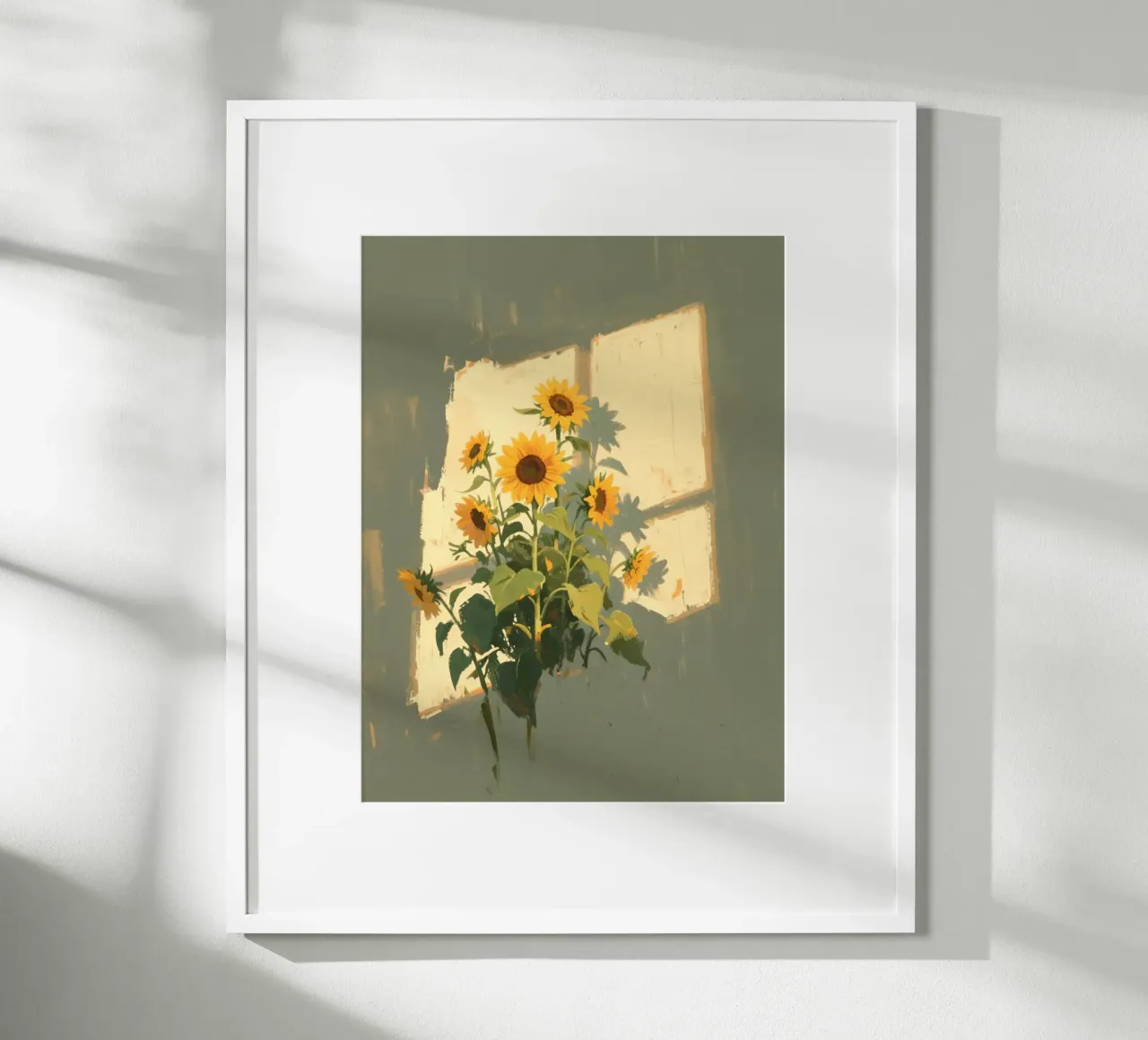 calm sunset in house poster con telaio in alluminio da lifeline