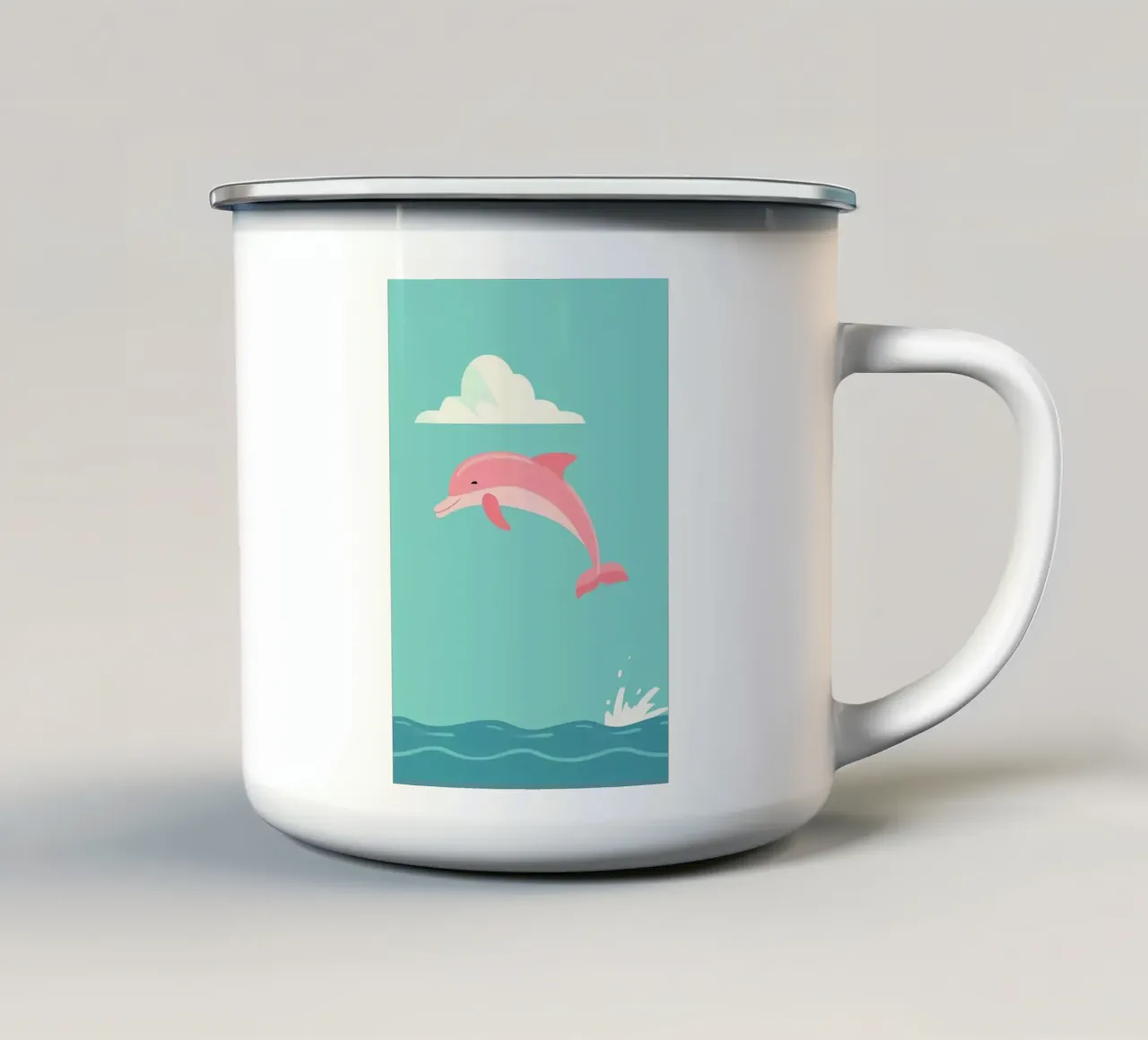 jump fish tazza in smalto da miracle