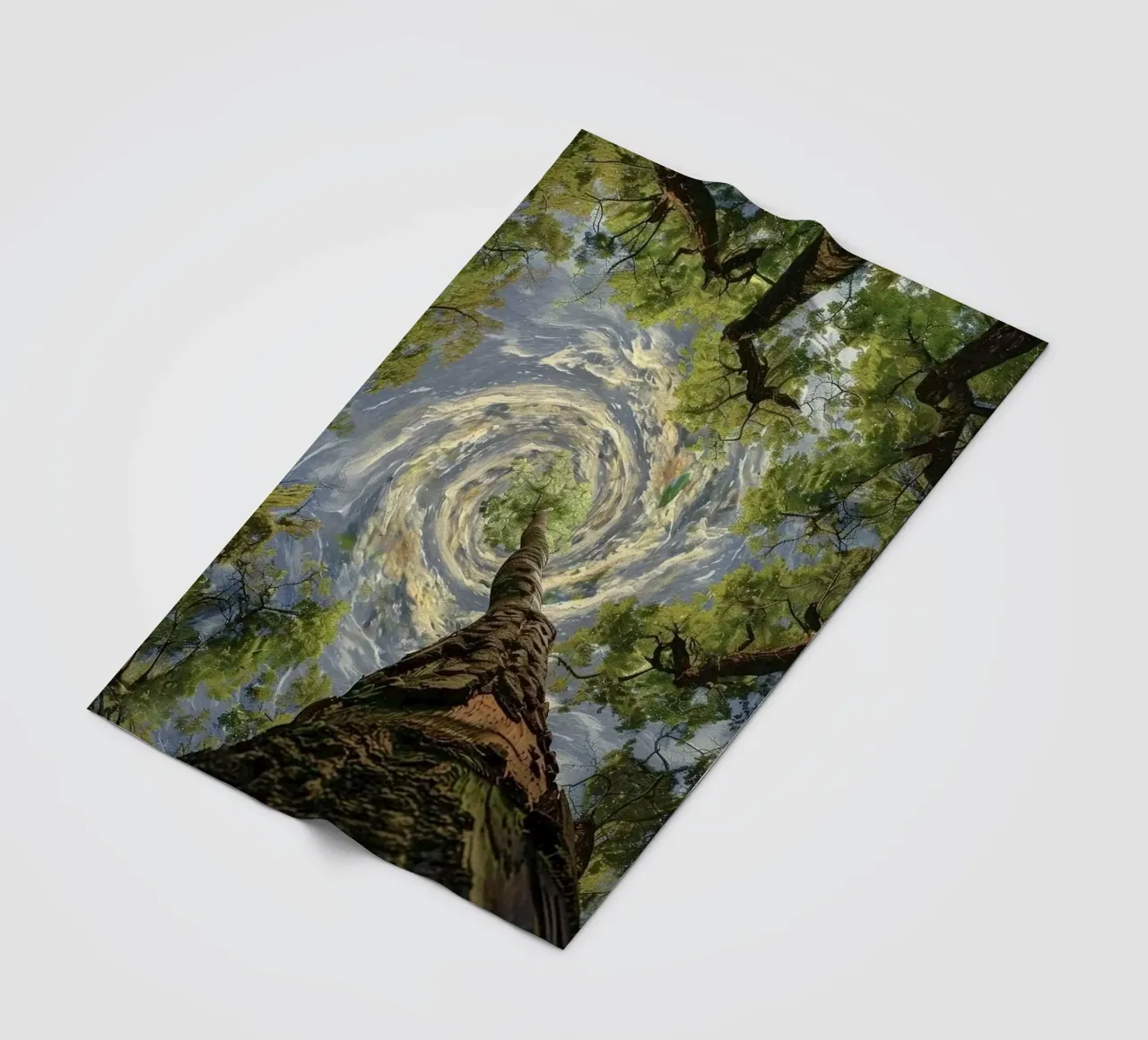 circle storm tree coperta in pile da lifeline