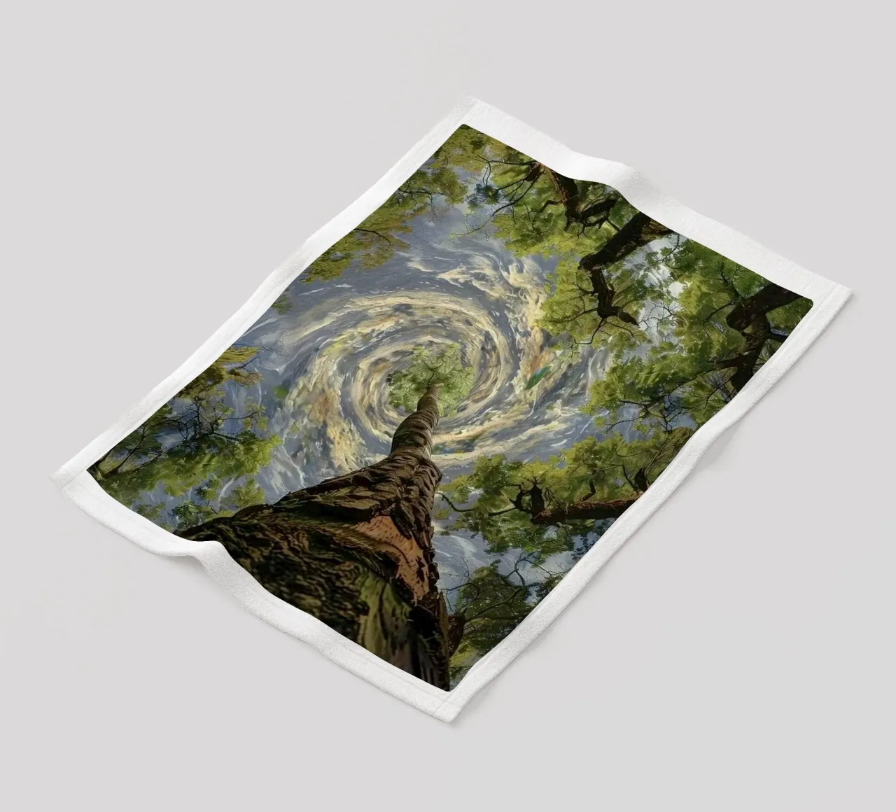 circle storm tree coperta in pile da lifeline