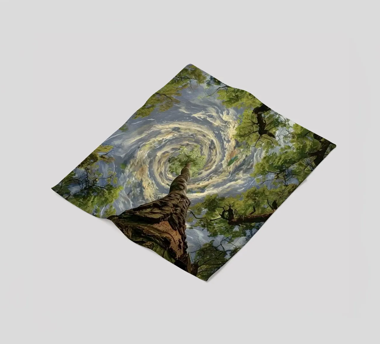 circle storm tree coperta in pile da lifeline