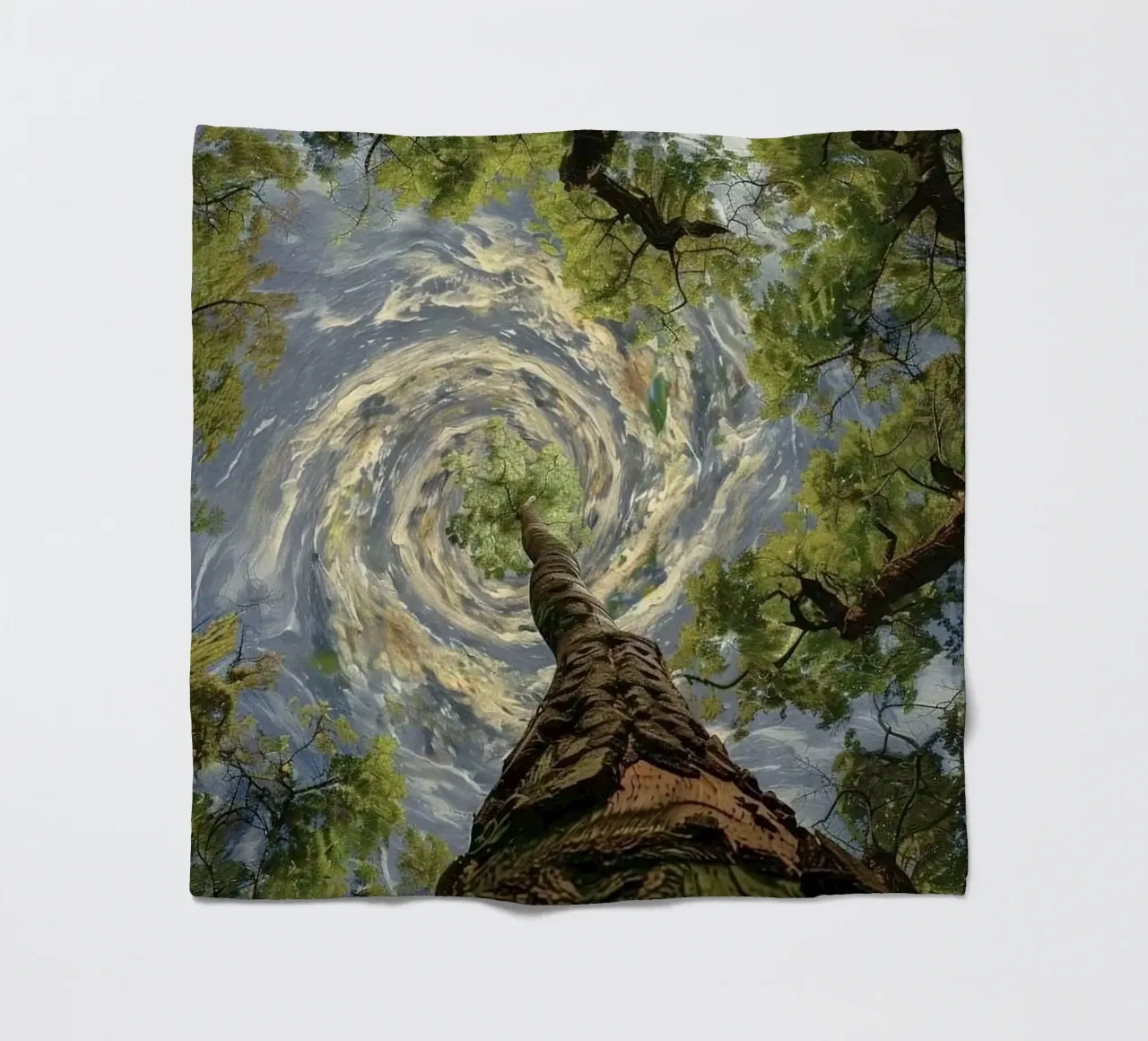 circle storm tree coperta in pile da lifeline