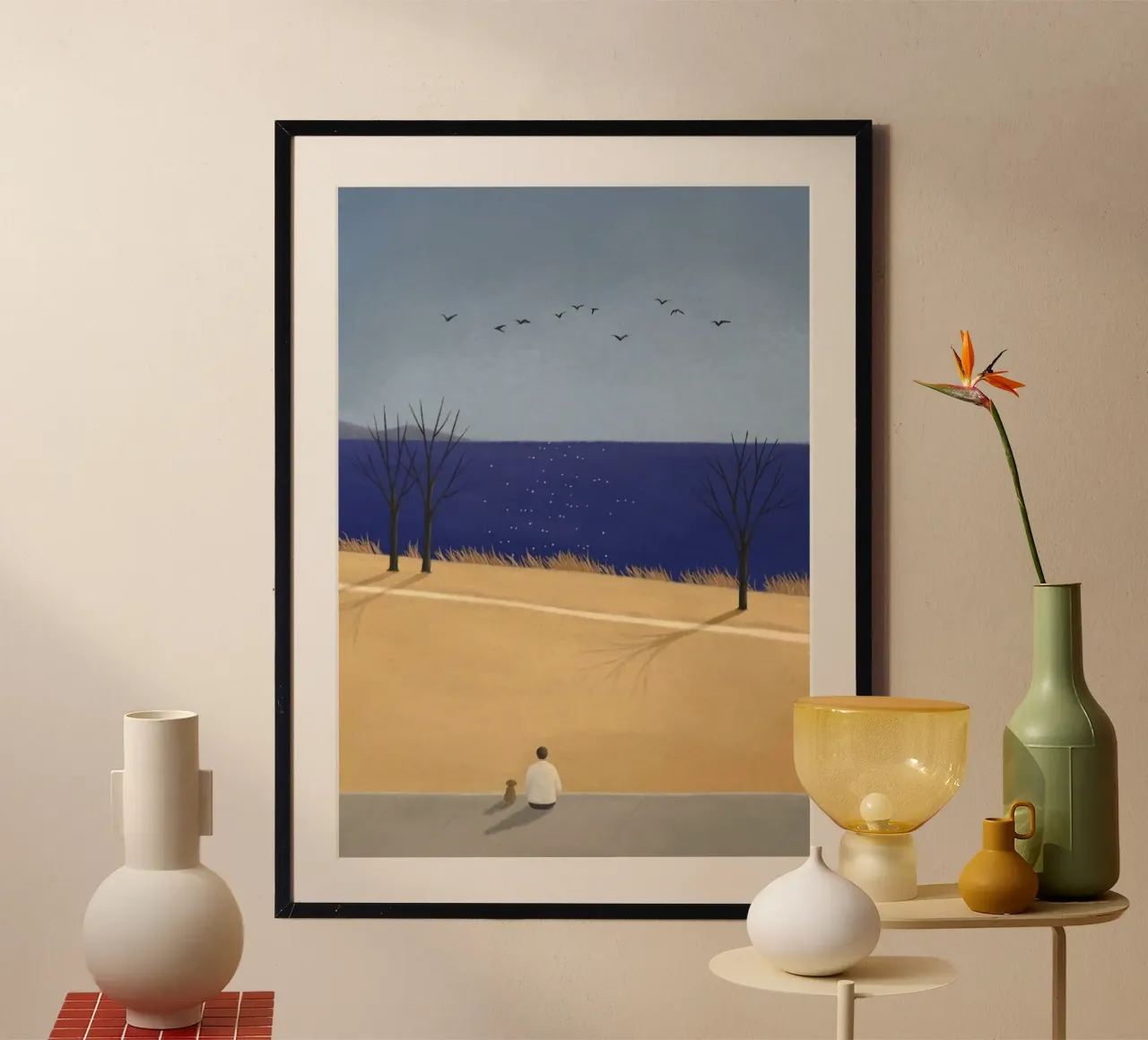 chill view poster con telaio in alluminio da miracle