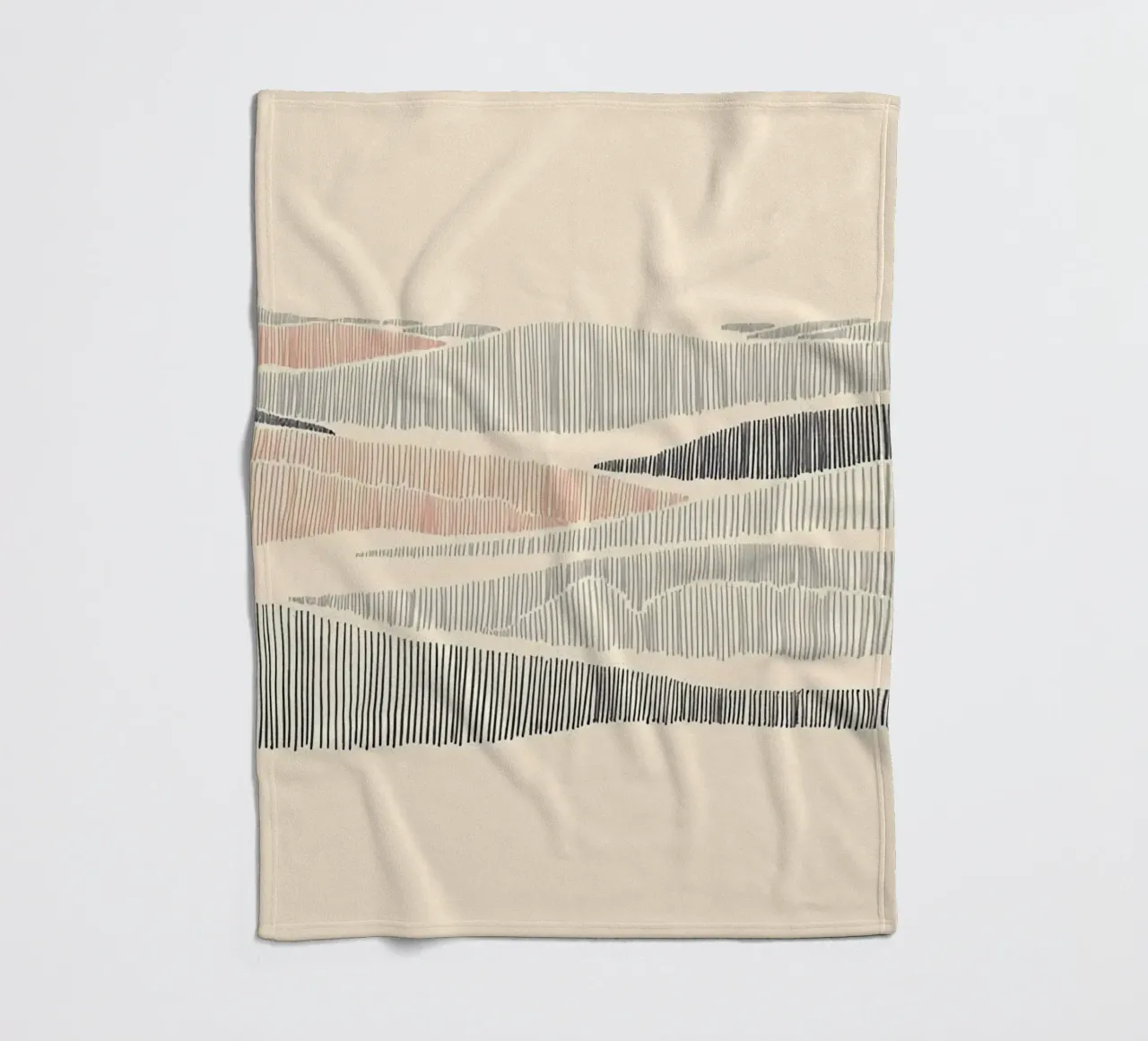 minimalist line coperta in pile da lifeline