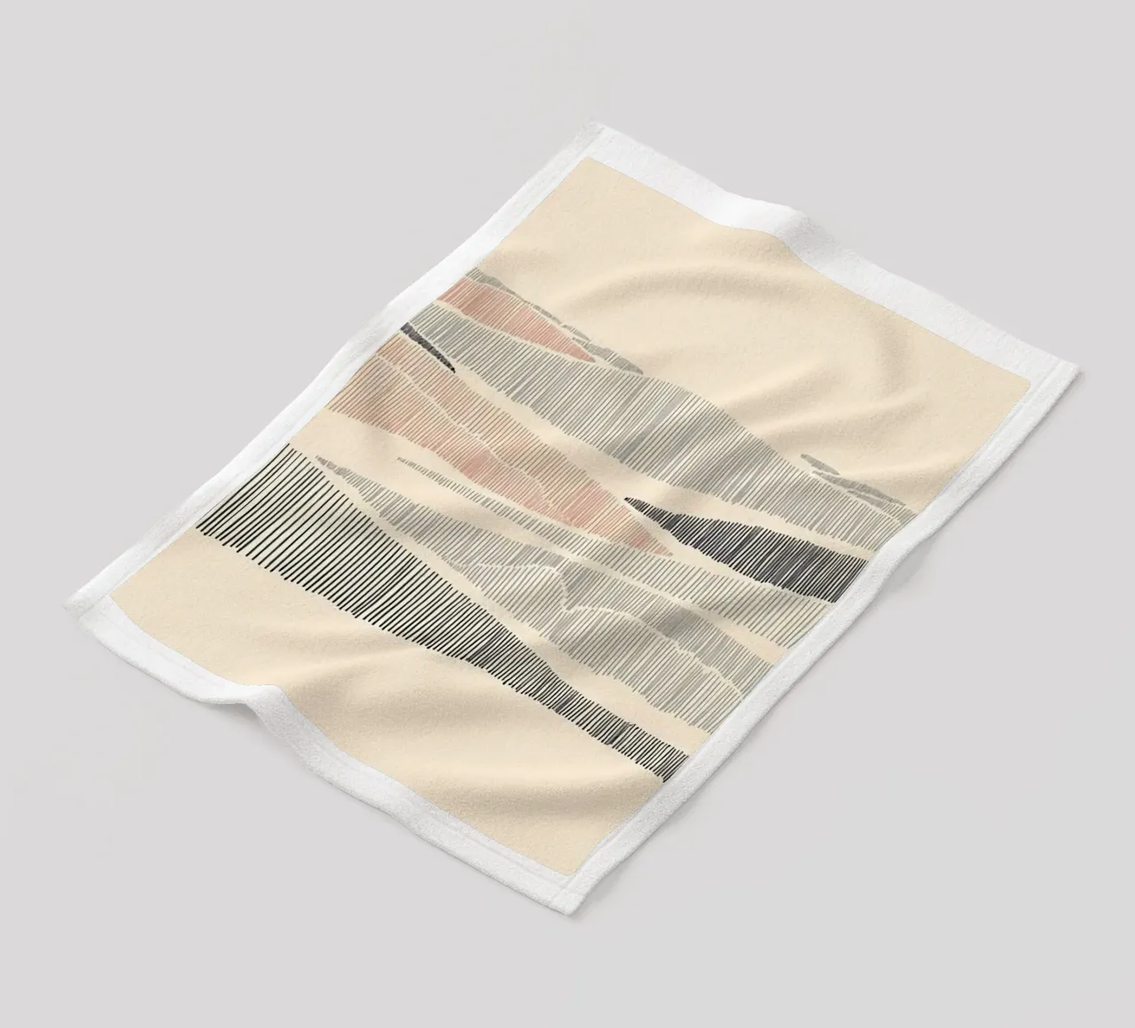minimalist line coperta in pile da lifeline