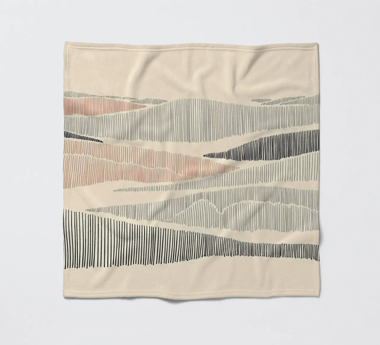 minimalist line coperta in pile da lifeline