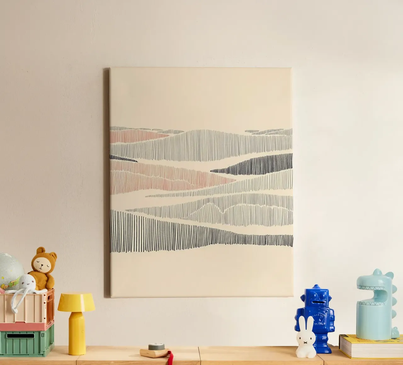 minimalist line tela con Cornice a cassetta da lifeline