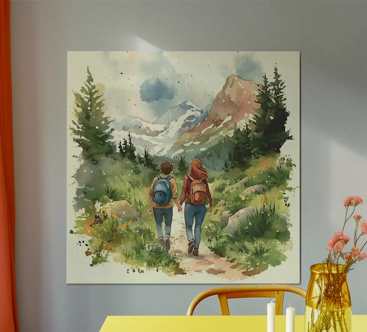 friends in forest poster con telaio in plastica da miracle